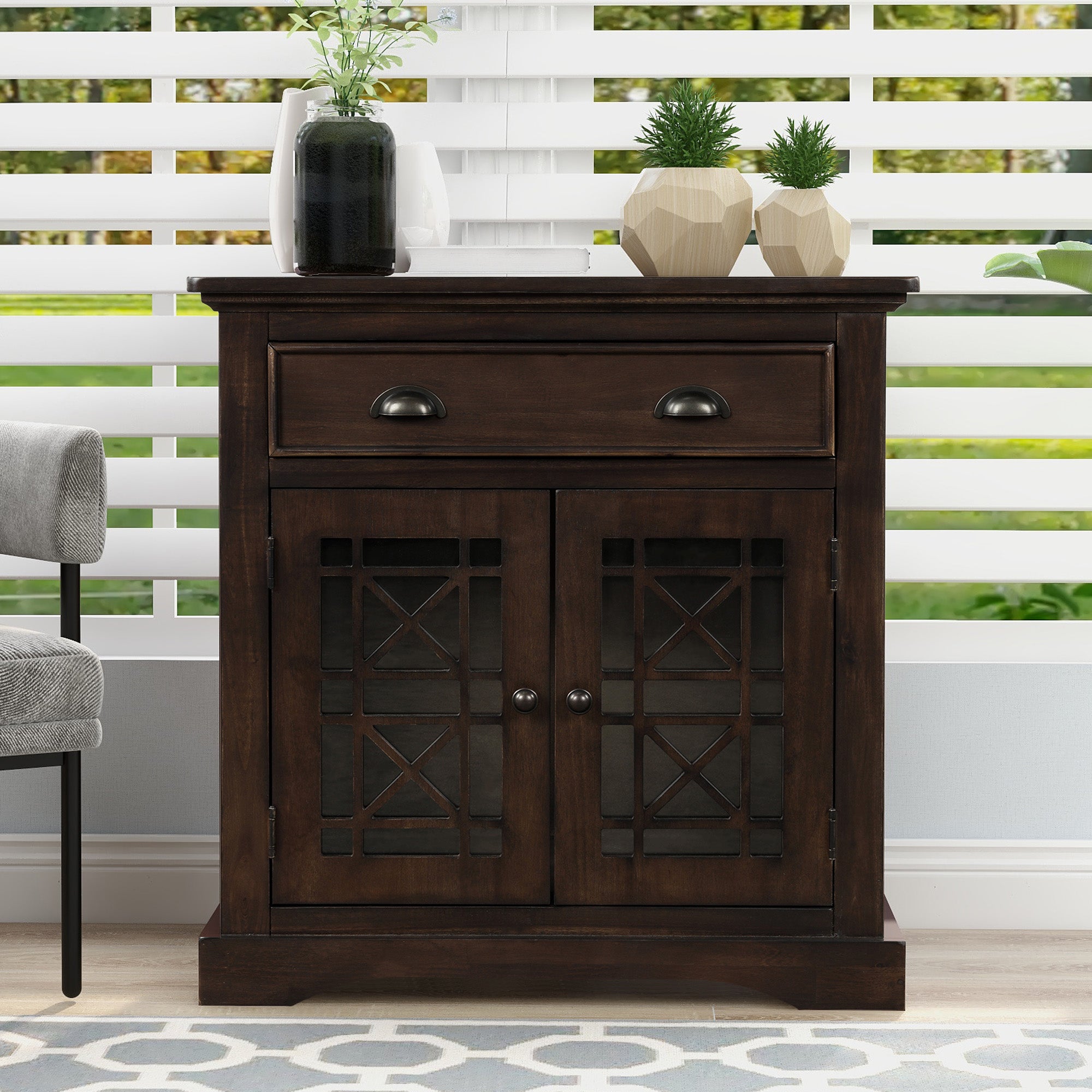 29'' Wood 2-door Storage Cabinet