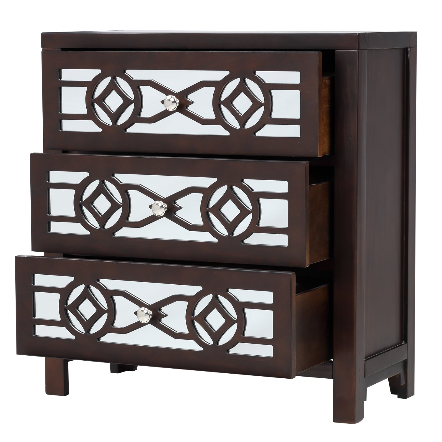 3-Drawer Wood Bachelor's Chest
