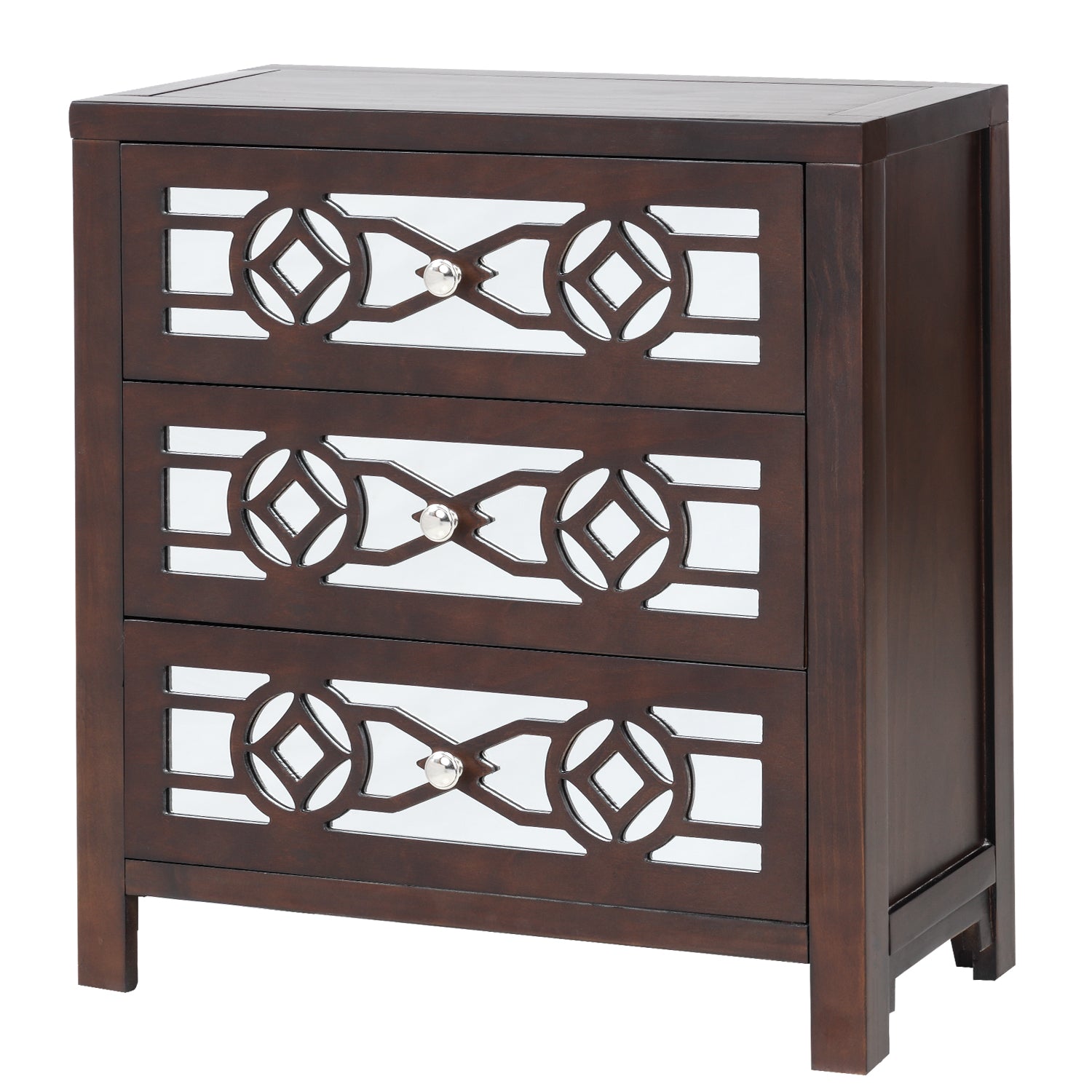 3-Drawer Wood Bachelor's Chest