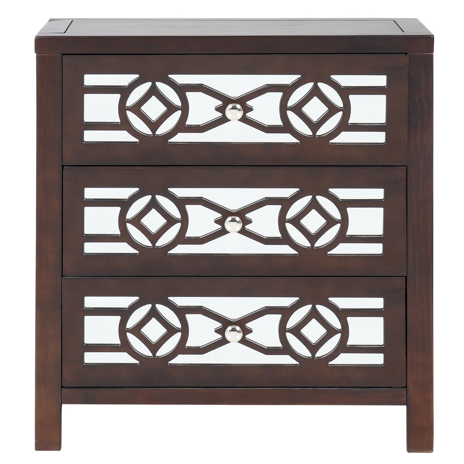3-Drawer Wood Bachelor's Chest
