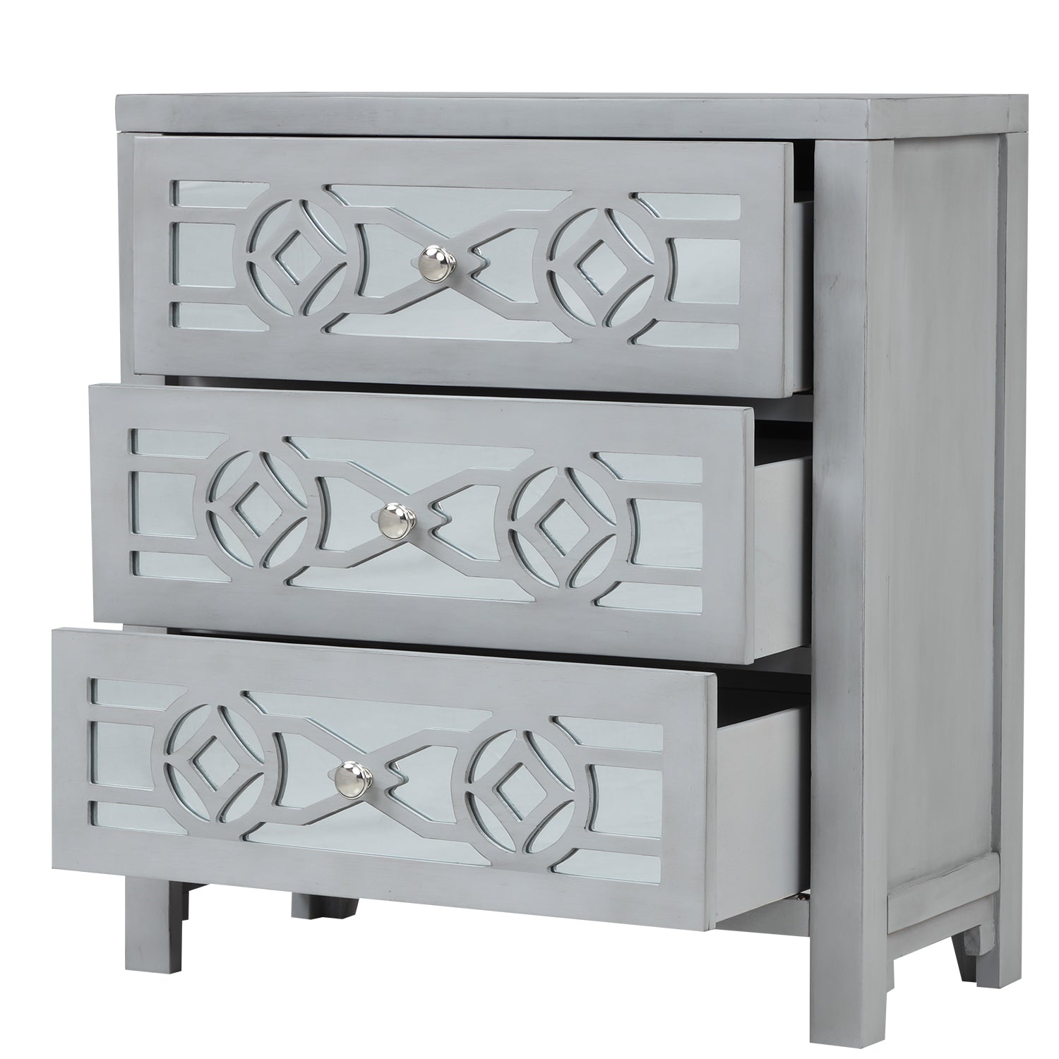 3-Drawer Wood Bachelor's Chest