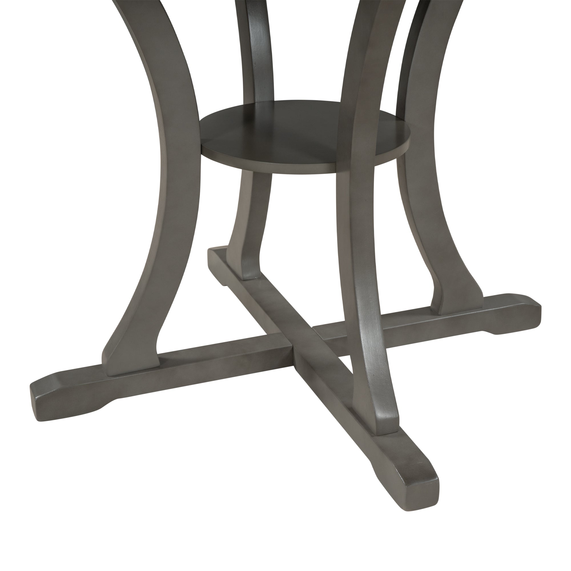 5-Piece Round Dining Table and 4 Chair Set