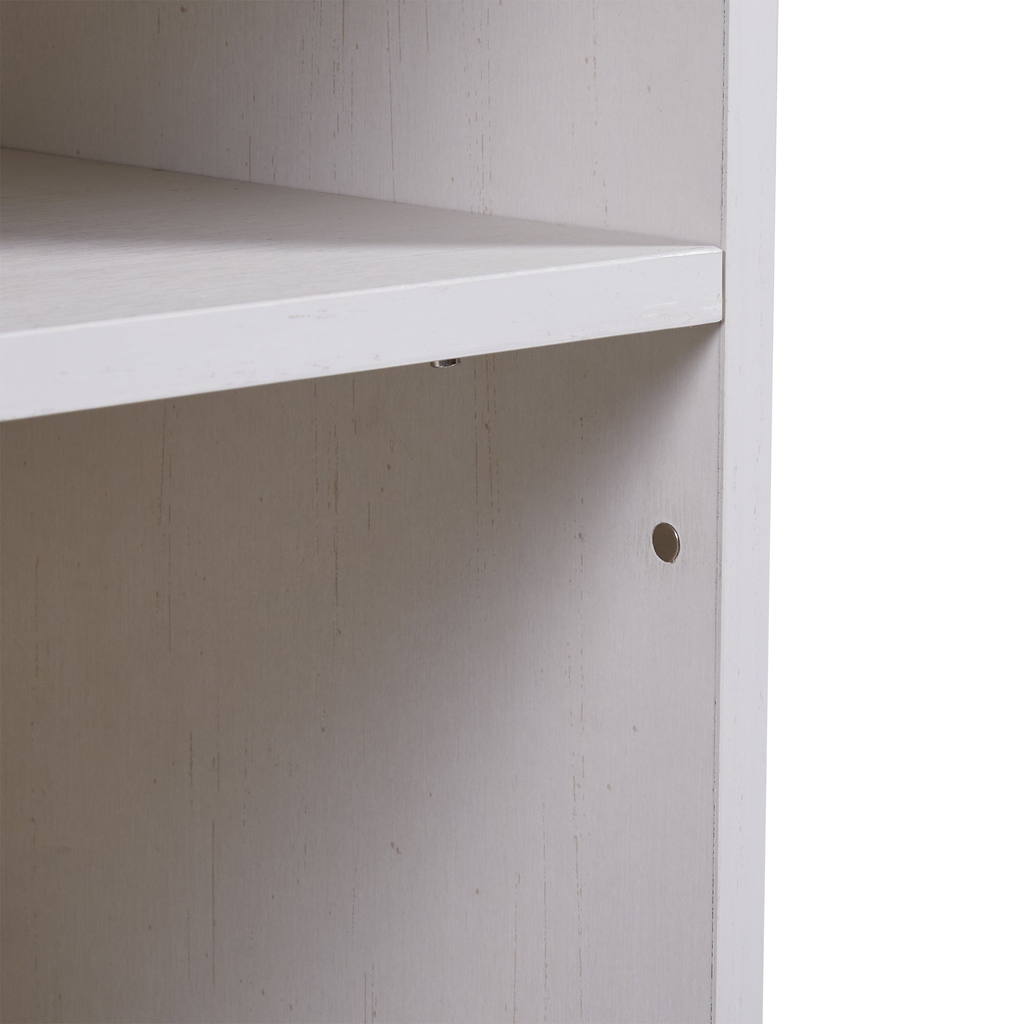 47-inch Wood Sideboard with Glass Sliding Doors and Adjustable Shelves