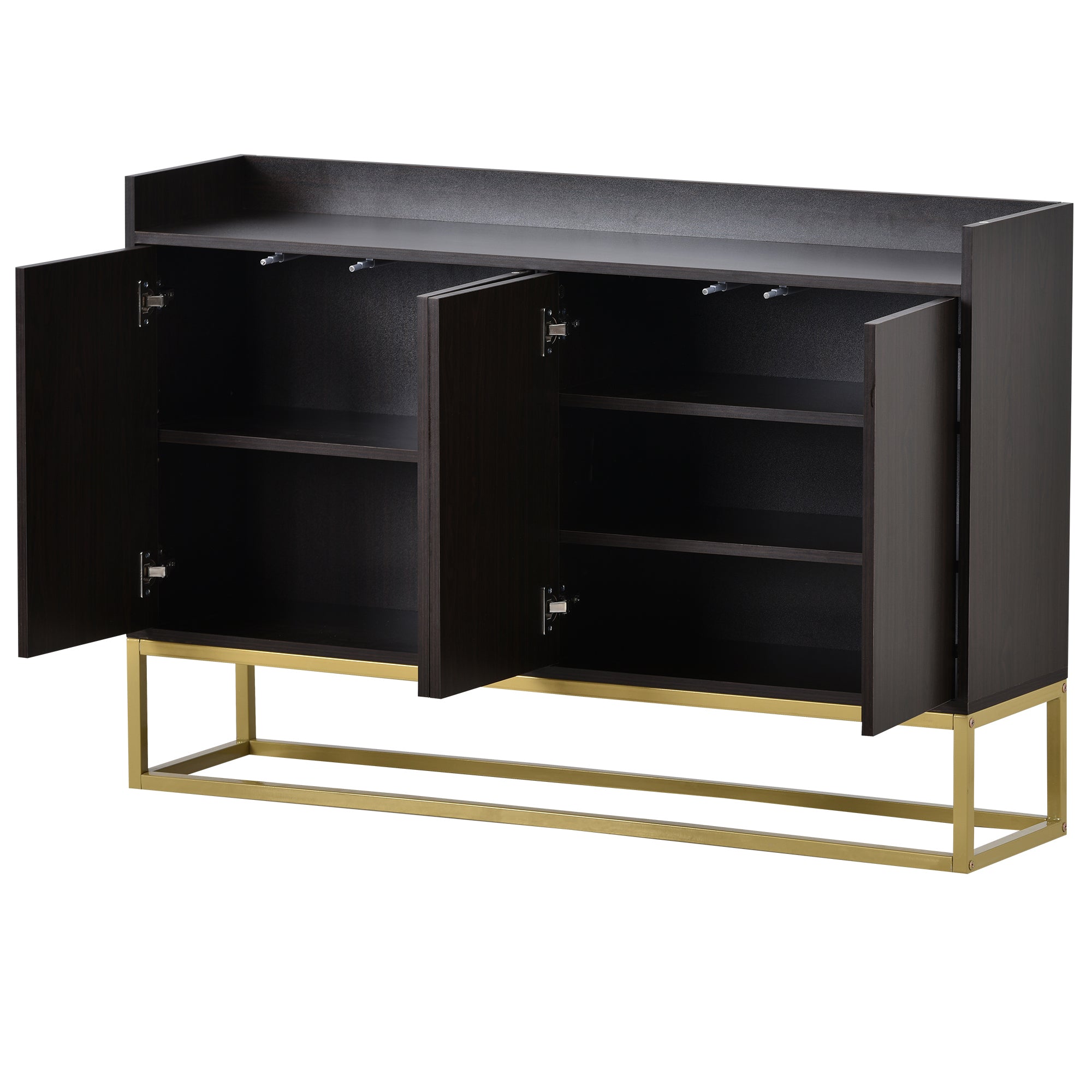 47-inch Wood Sideboard with 3 Shelves