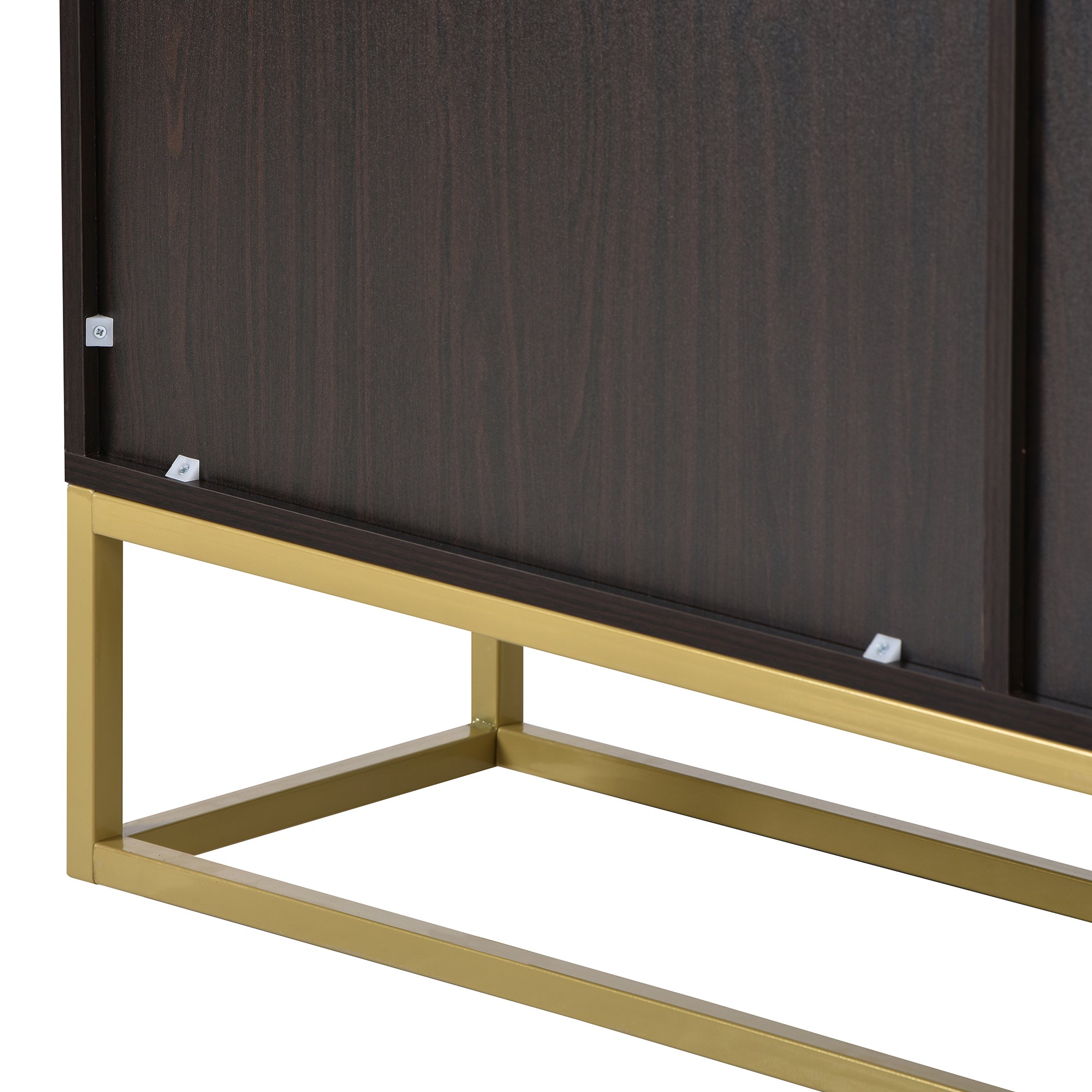 47-inch Wood Sideboard with 3 Shelves