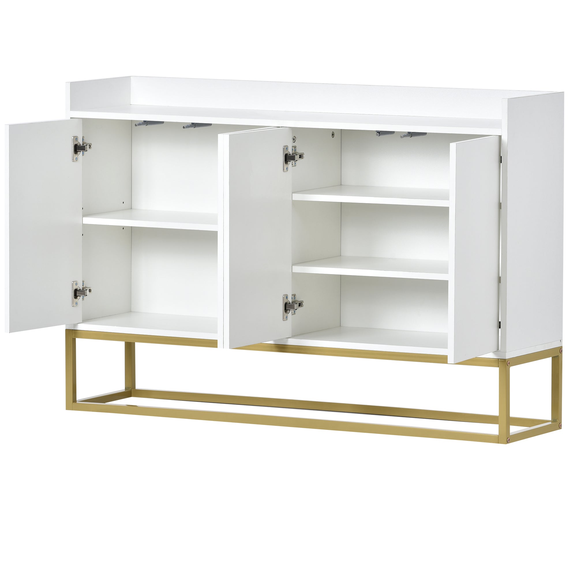 47-inch Wood Sideboard with 3 Shelves