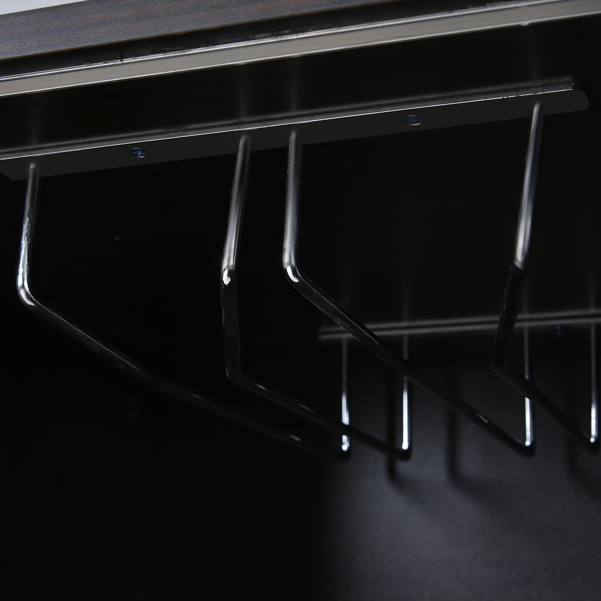 47" Wide Sideboard with Integrated 16 Bar Wine Compartment and Wineglass Holders