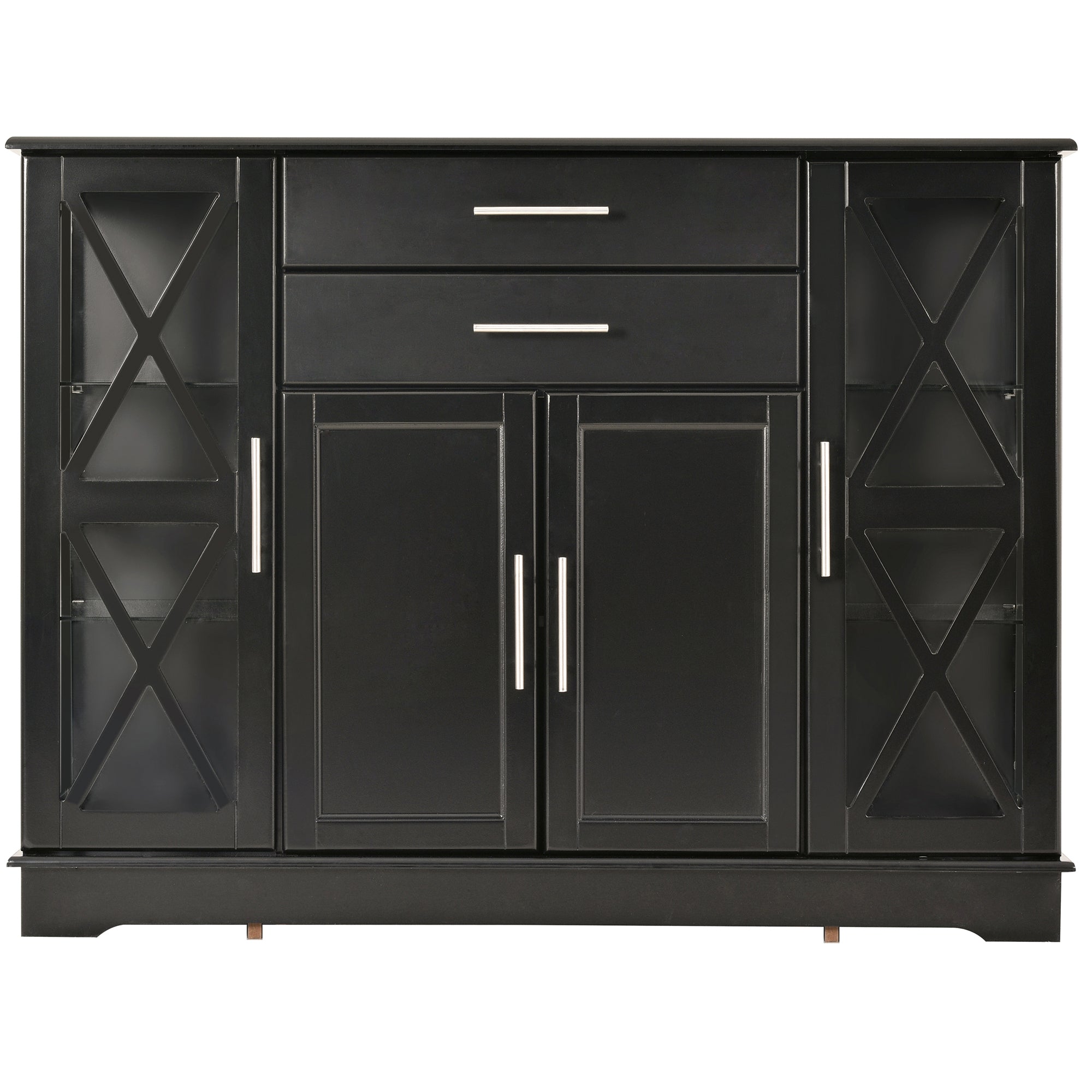 42" Wide 2 Drawer Sideboard with Adjustable Shelves