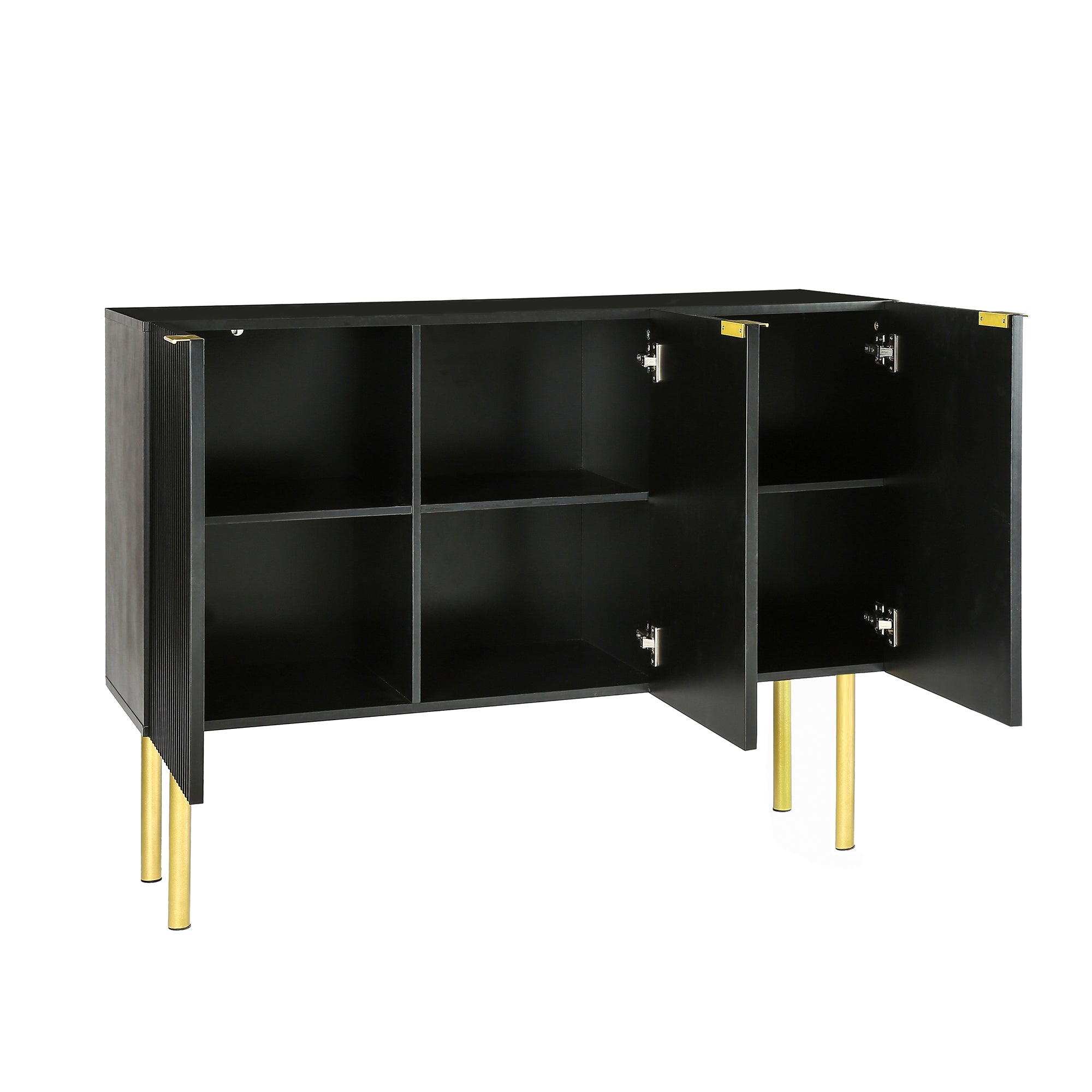 47" Wide Wood 3-door Sideboard