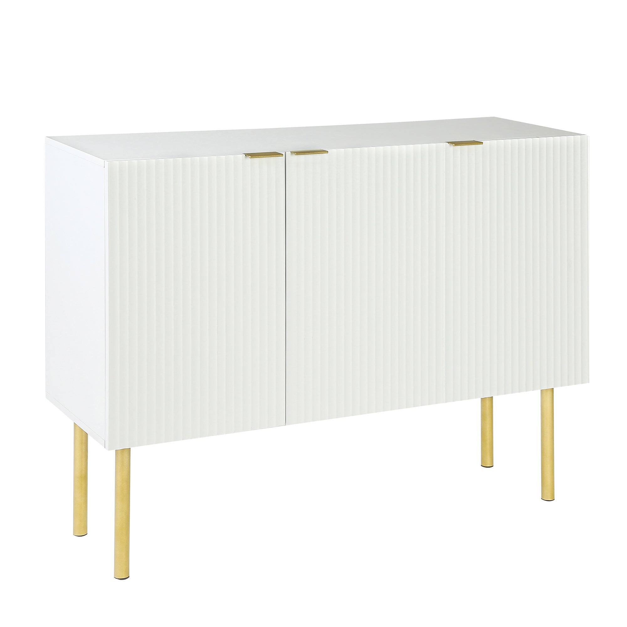 47" Wide Wood 3-door Sideboard