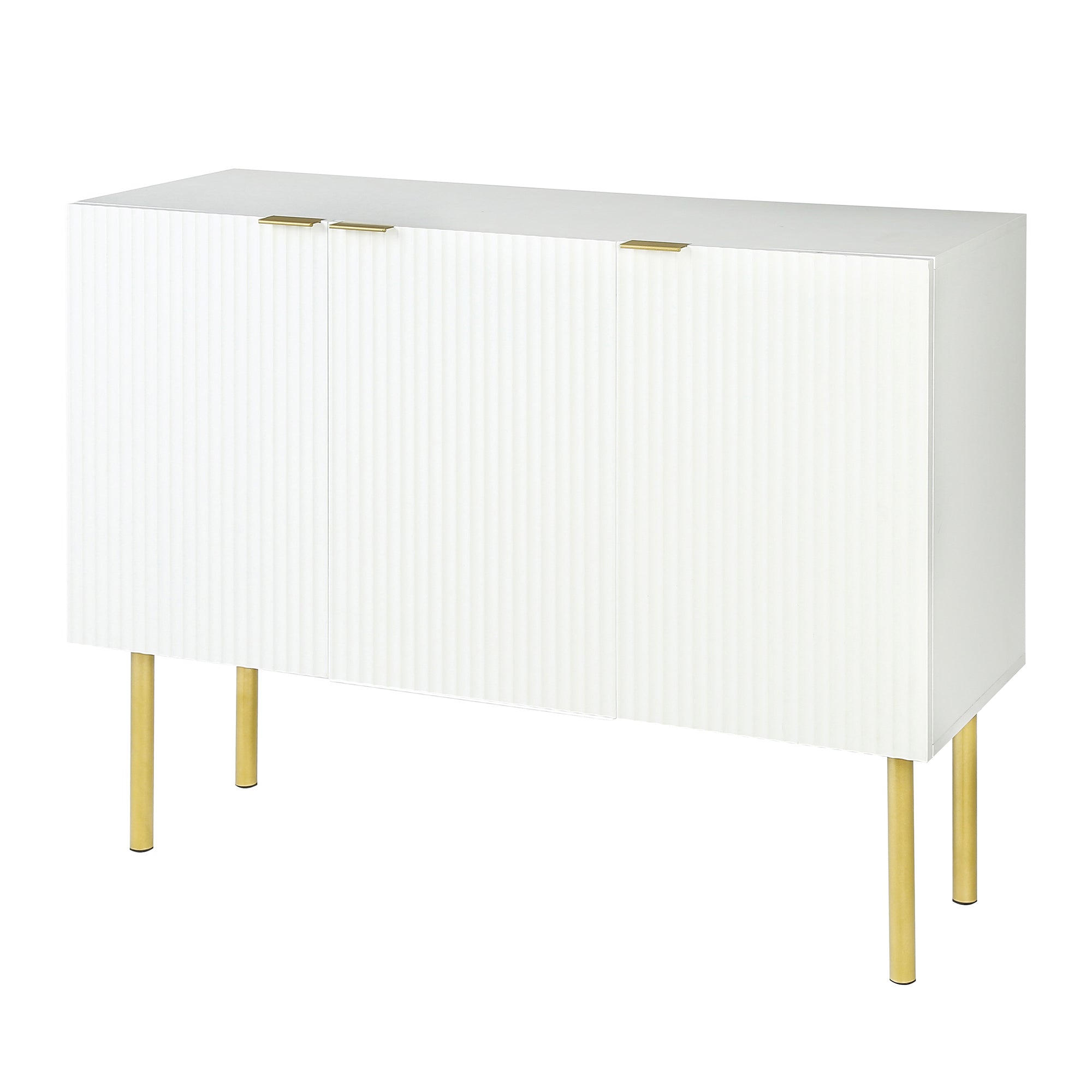 47" Wide Wood 3-door Sideboard