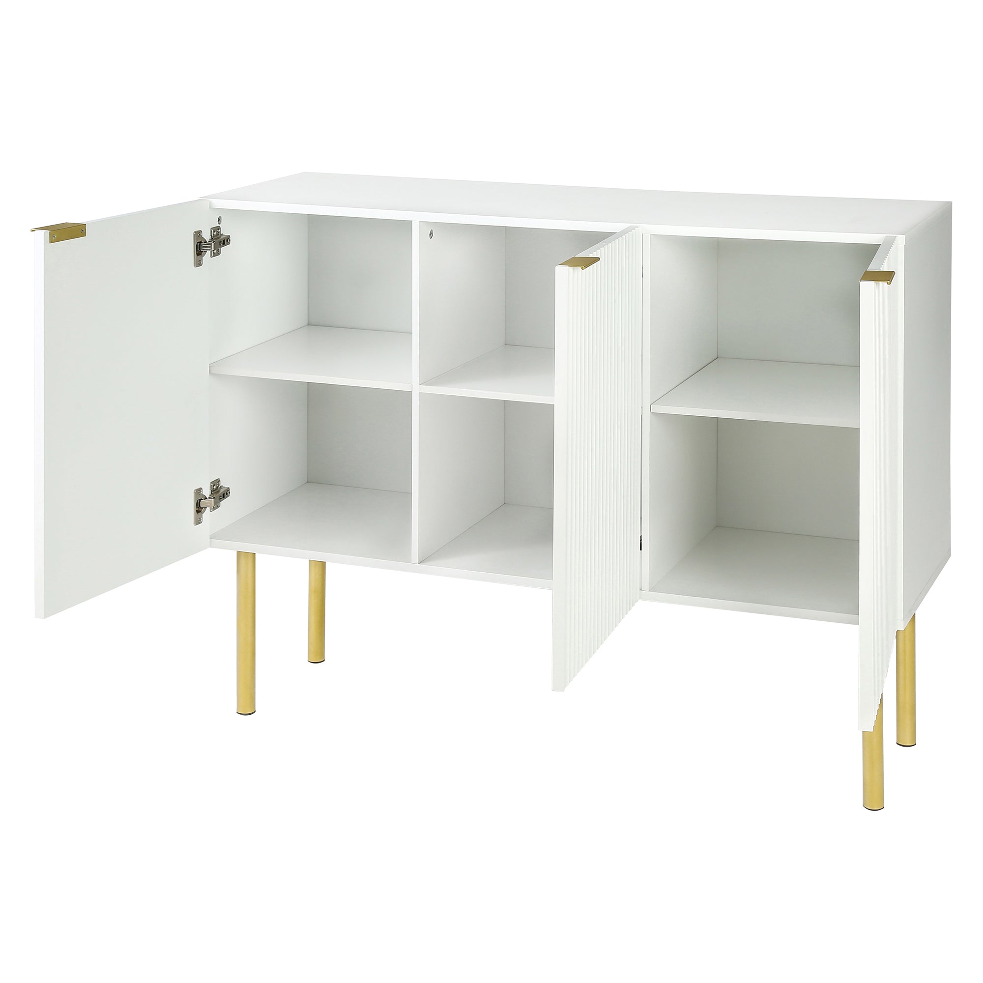 47" Wide Wood 3-door Sideboard