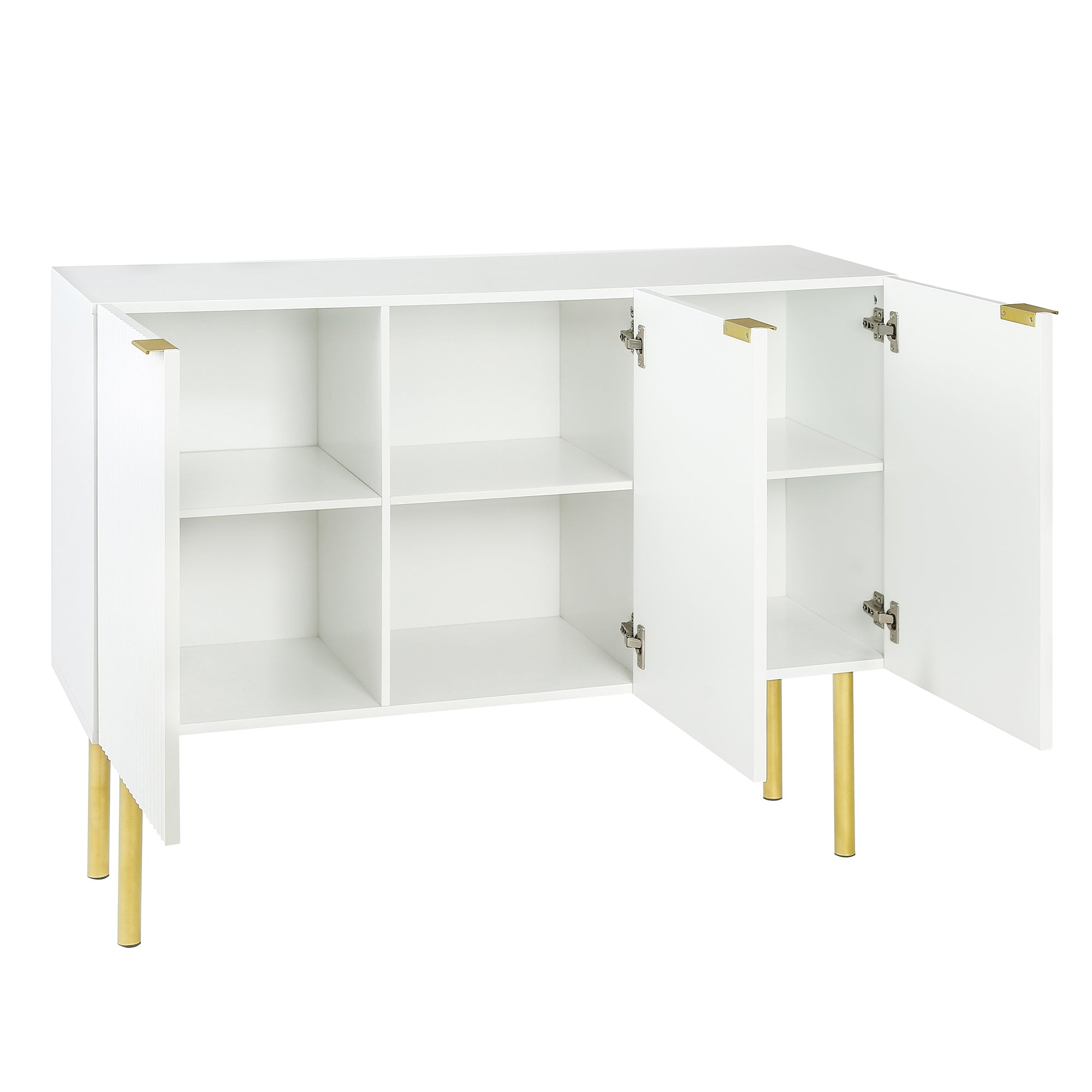 47" Wide Wood 3-door Sideboard