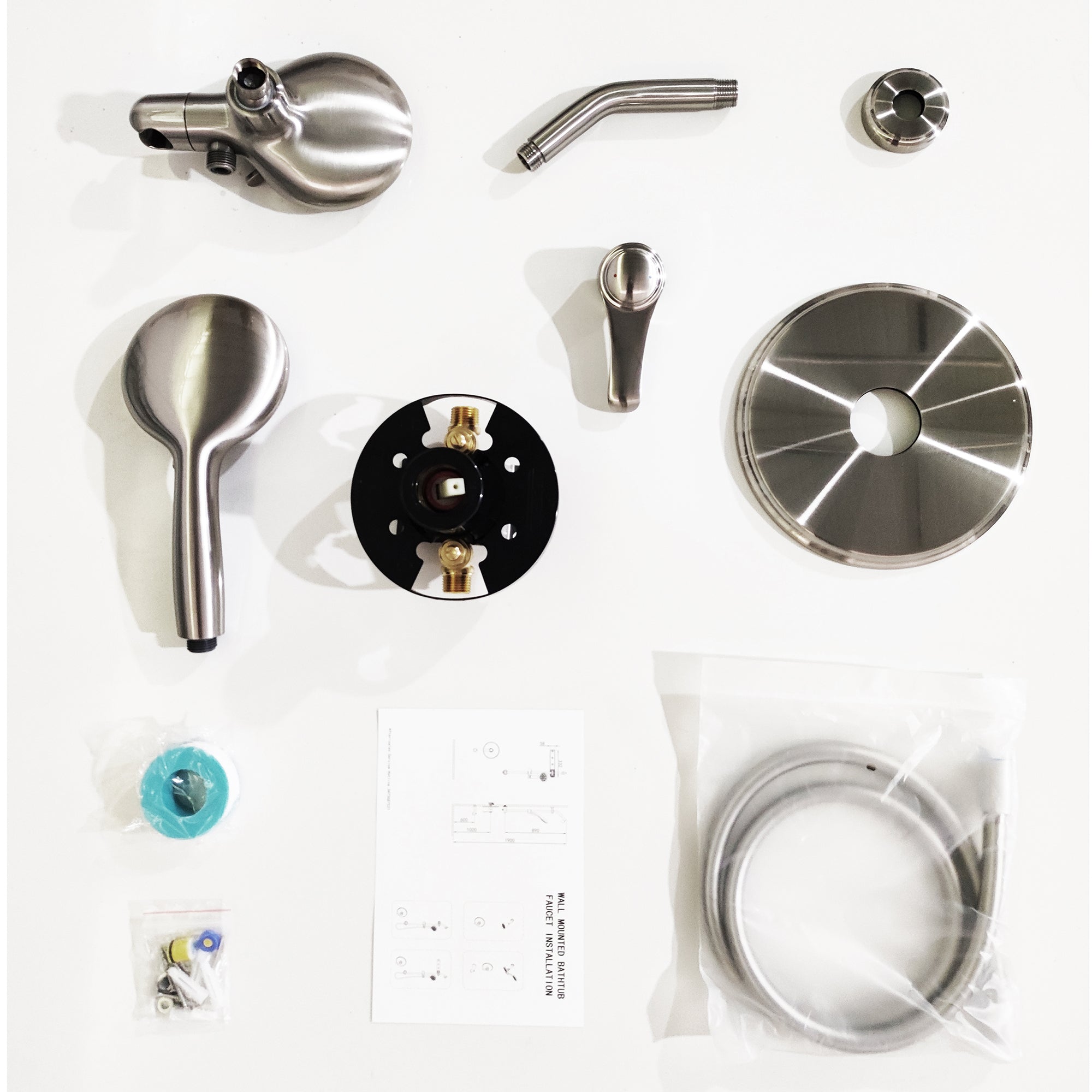 4.7 inch Wall-Mounted Round Shower System with Rough-in Valve