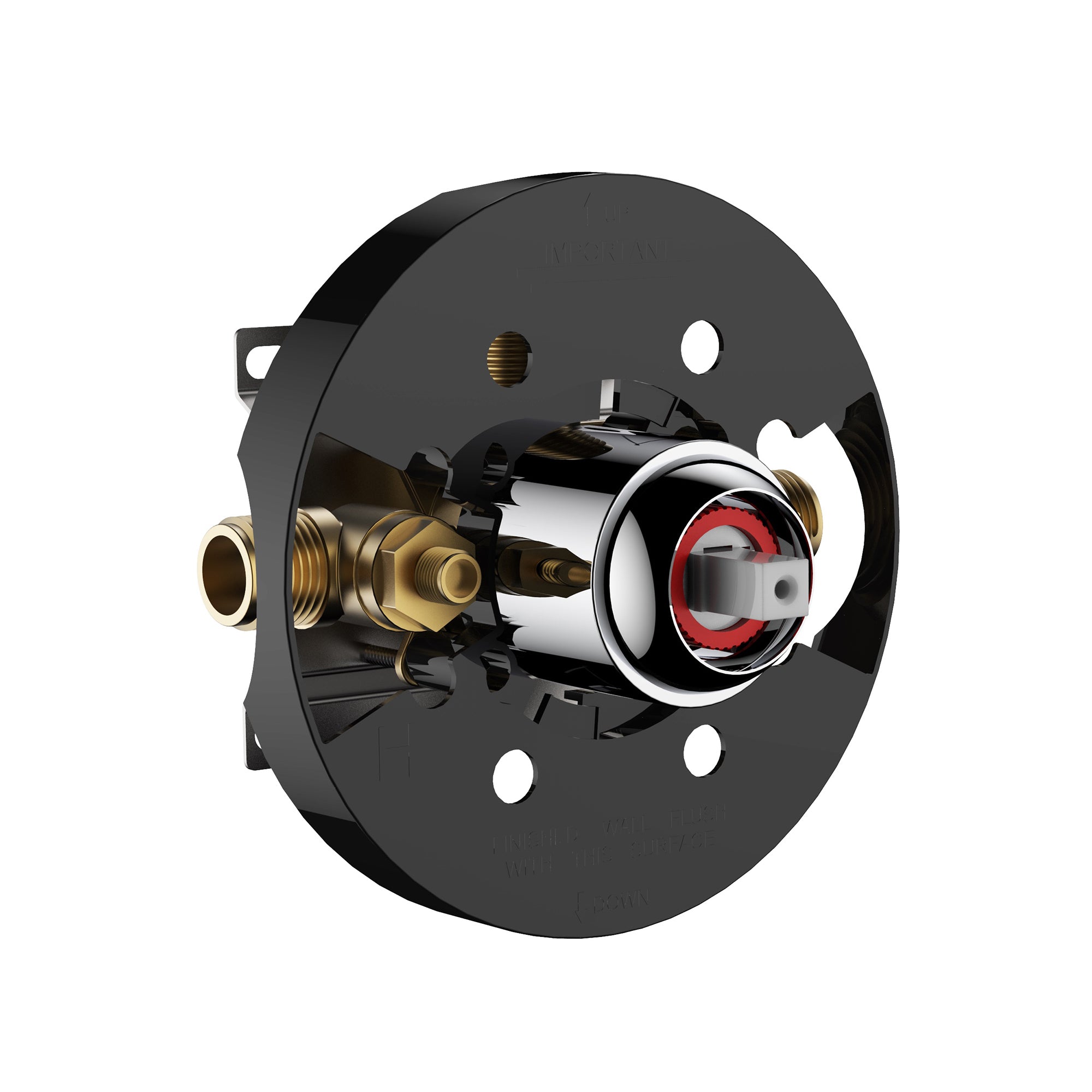 4 inch Wall-Mounted Round Shower System with Rough-in Valve, Handheld Shower, Tub Faucet