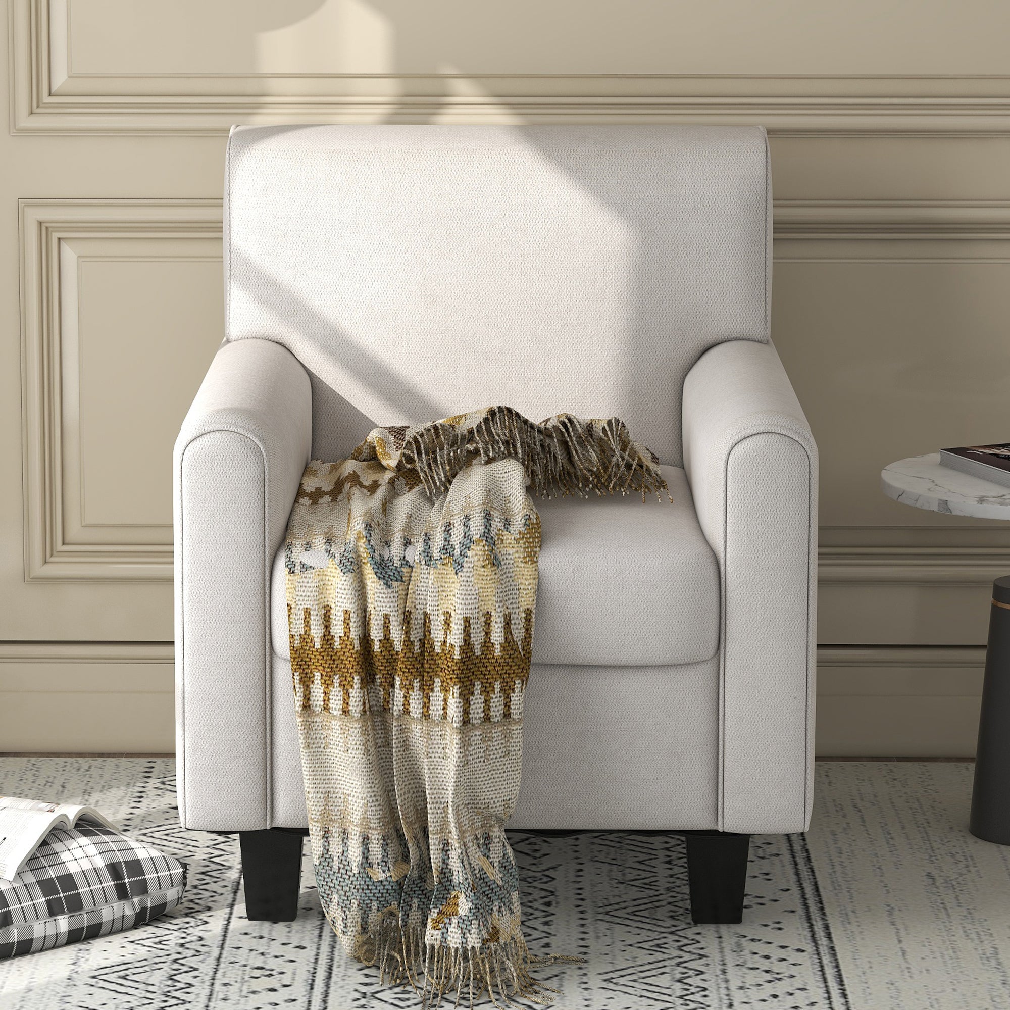 29" Wide Armchair with Solid Wood Legs