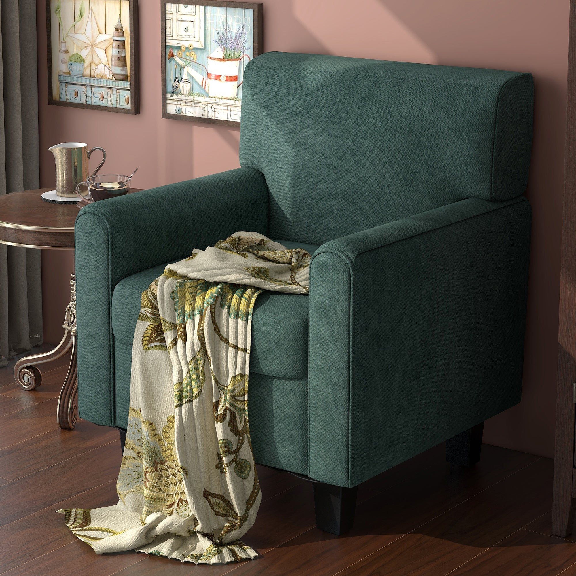 29" Wide Armchair with Solid Wood Legs