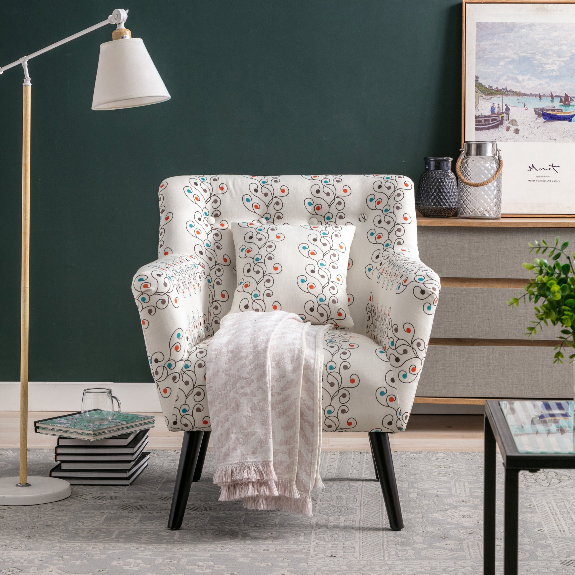 29" Wide Armchair with Pillow
