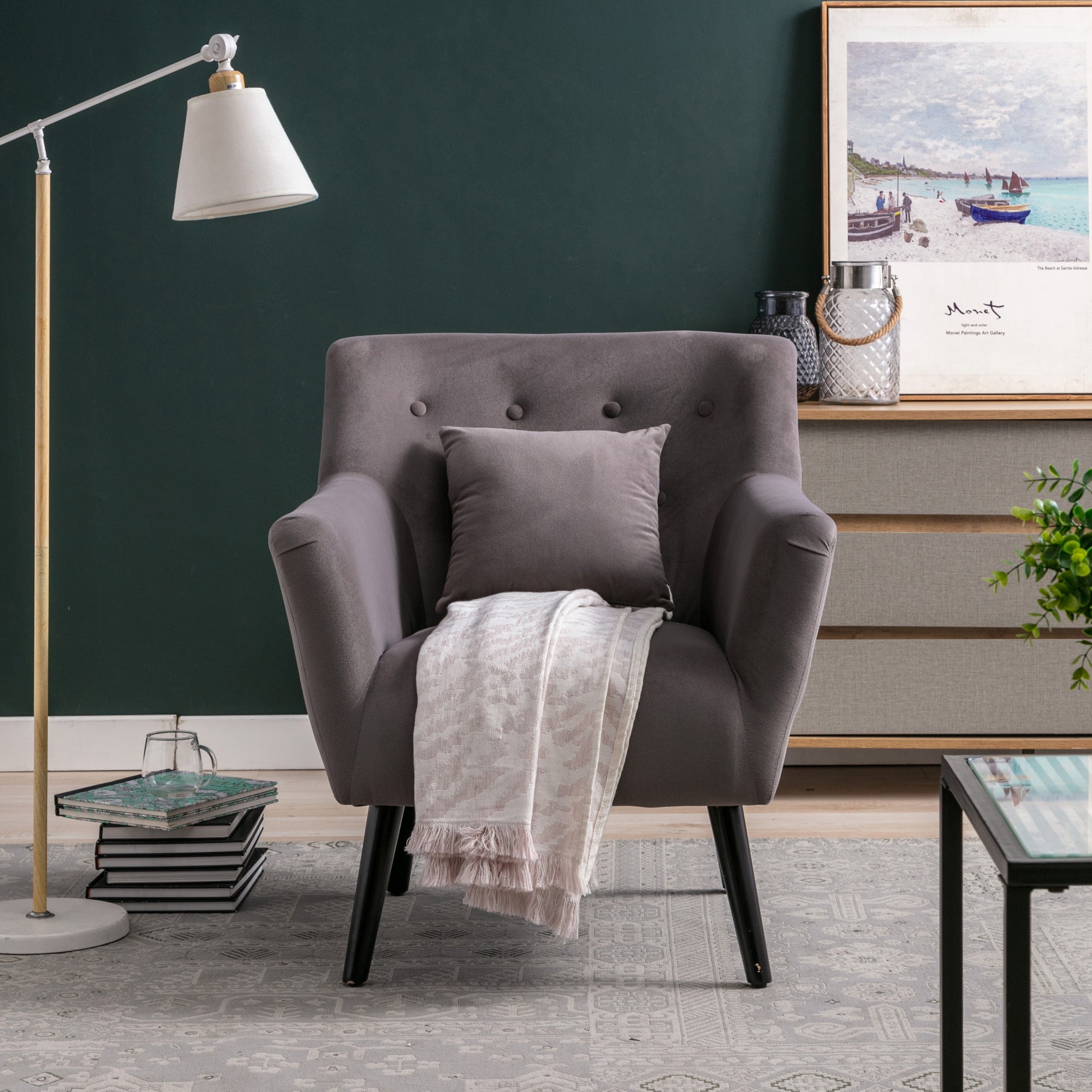 29" Wide Armchair with Pillow