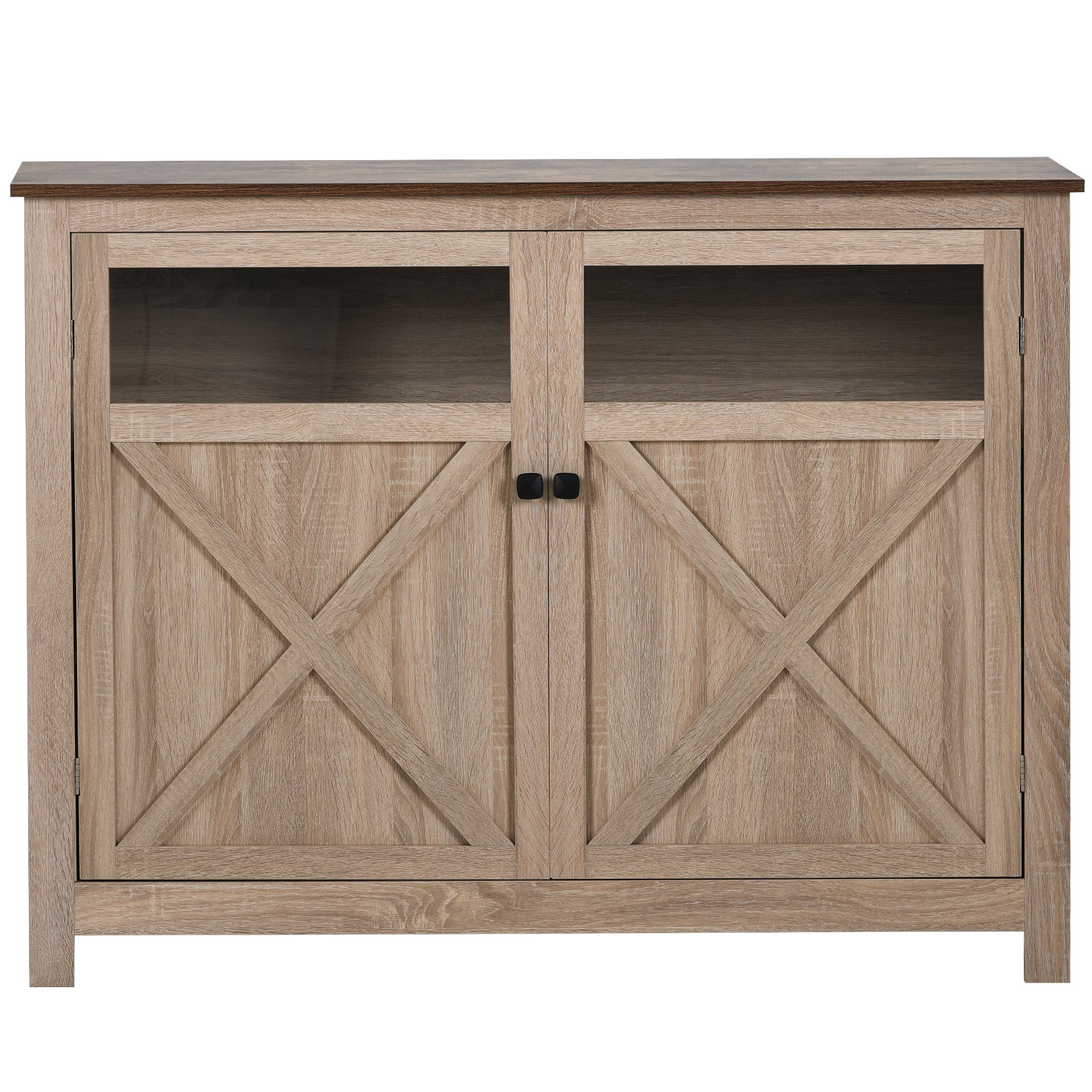 48" Wide Wood 2-door Sideboard with Adjustable Shelves