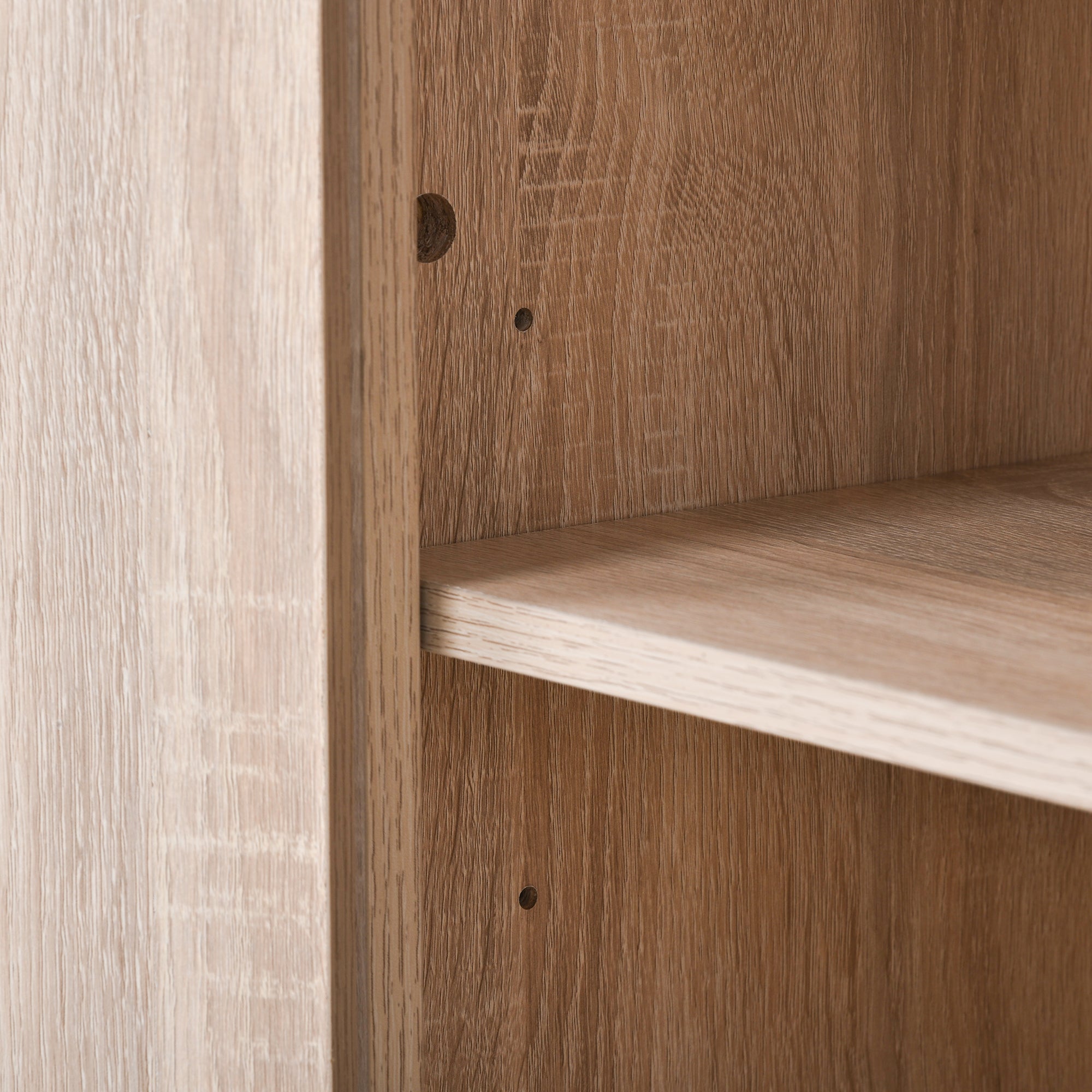 48" Wide Wood 2-door Sideboard with Adjustable Shelves