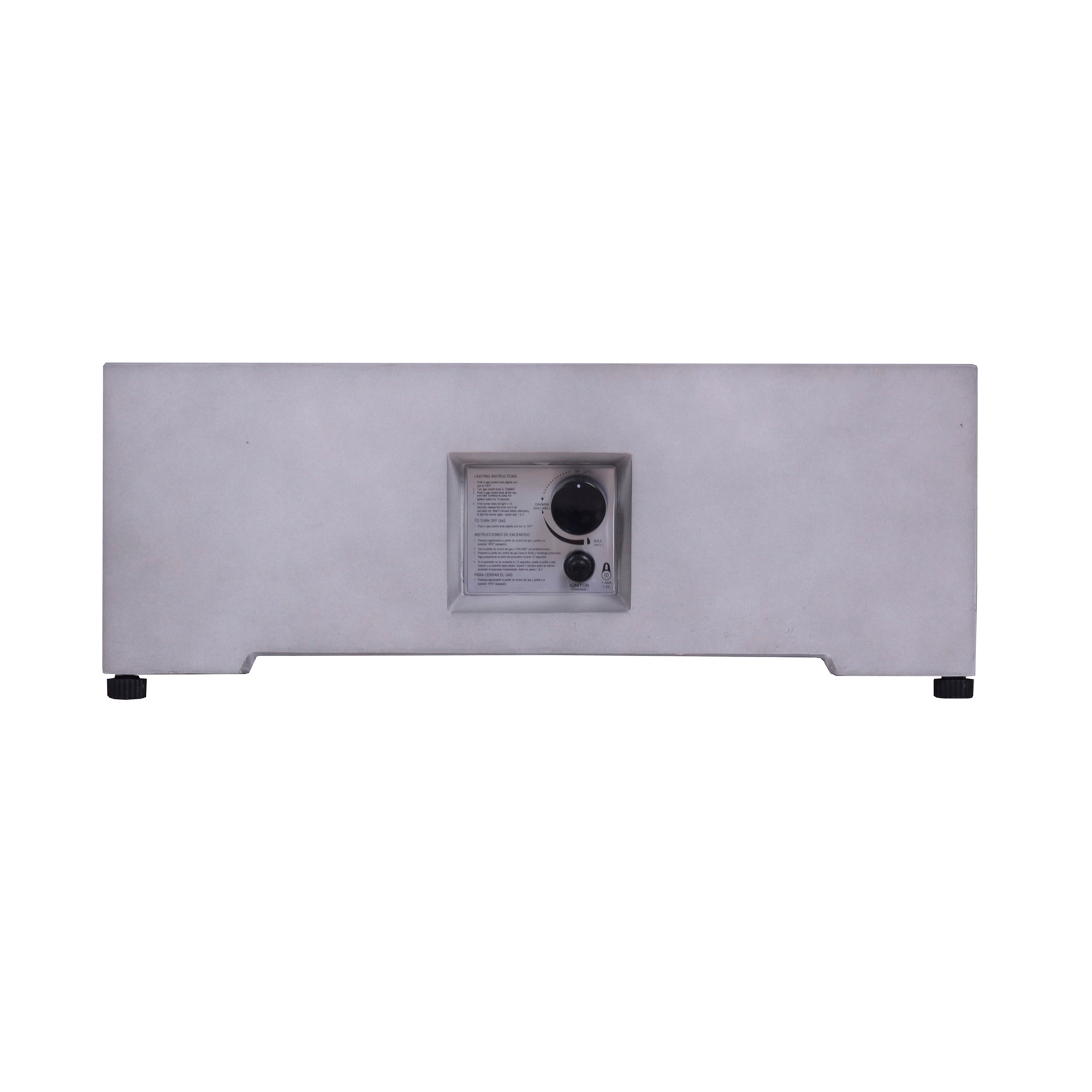 Square Faux Stone Outdoor Fire Pit with Rain Cover