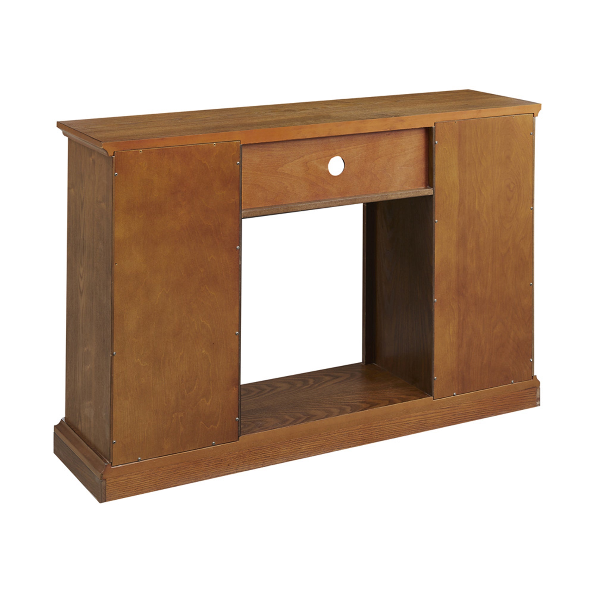 46-inch Freestanding Electric Fireplace with Storage Space