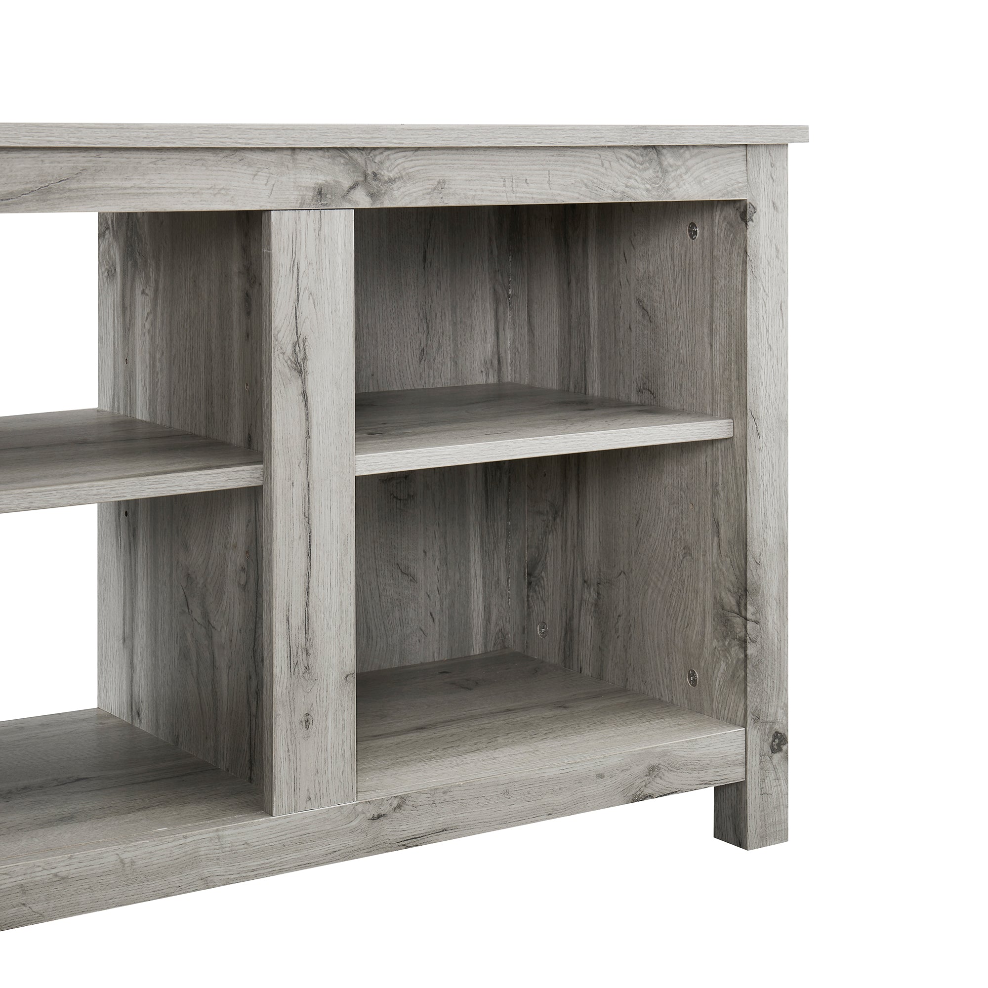58-inch Freestanding Electric Fireplace TV Stand with Adjustable Shelves
