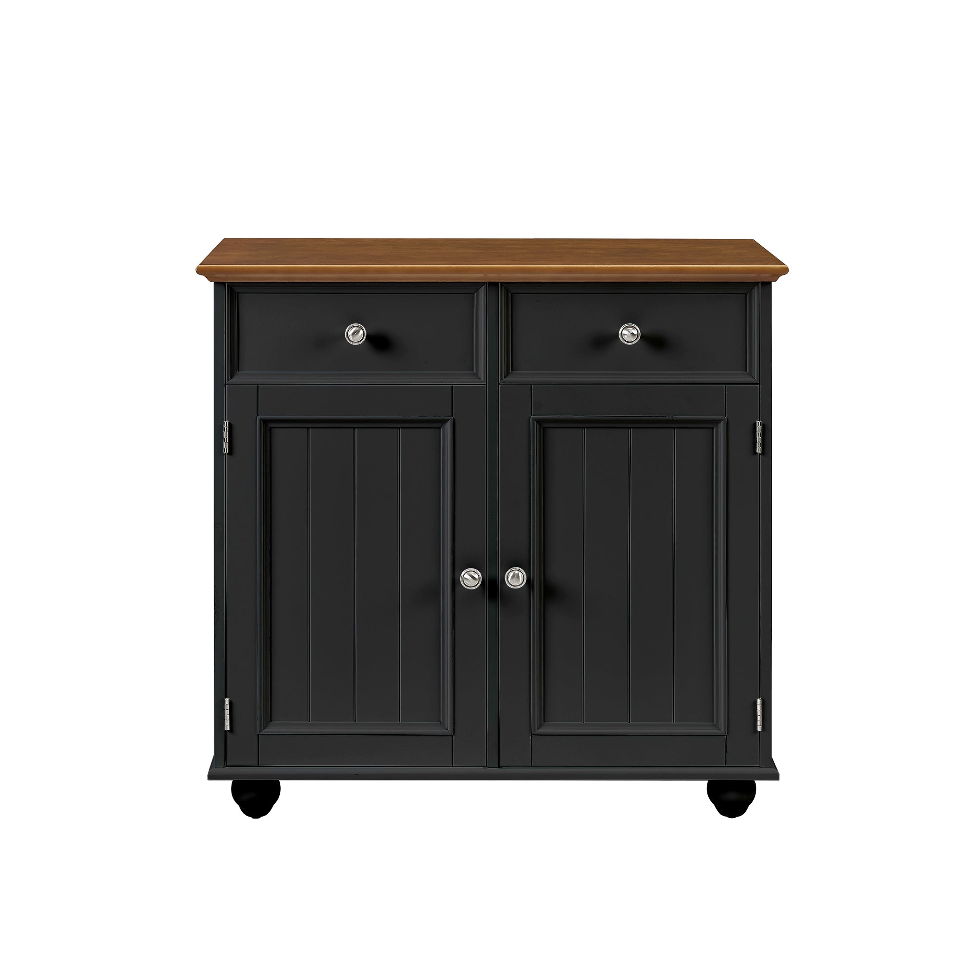 32" Wide Wood 2 Drawers Storage Sideboard with Adjustable Shelves