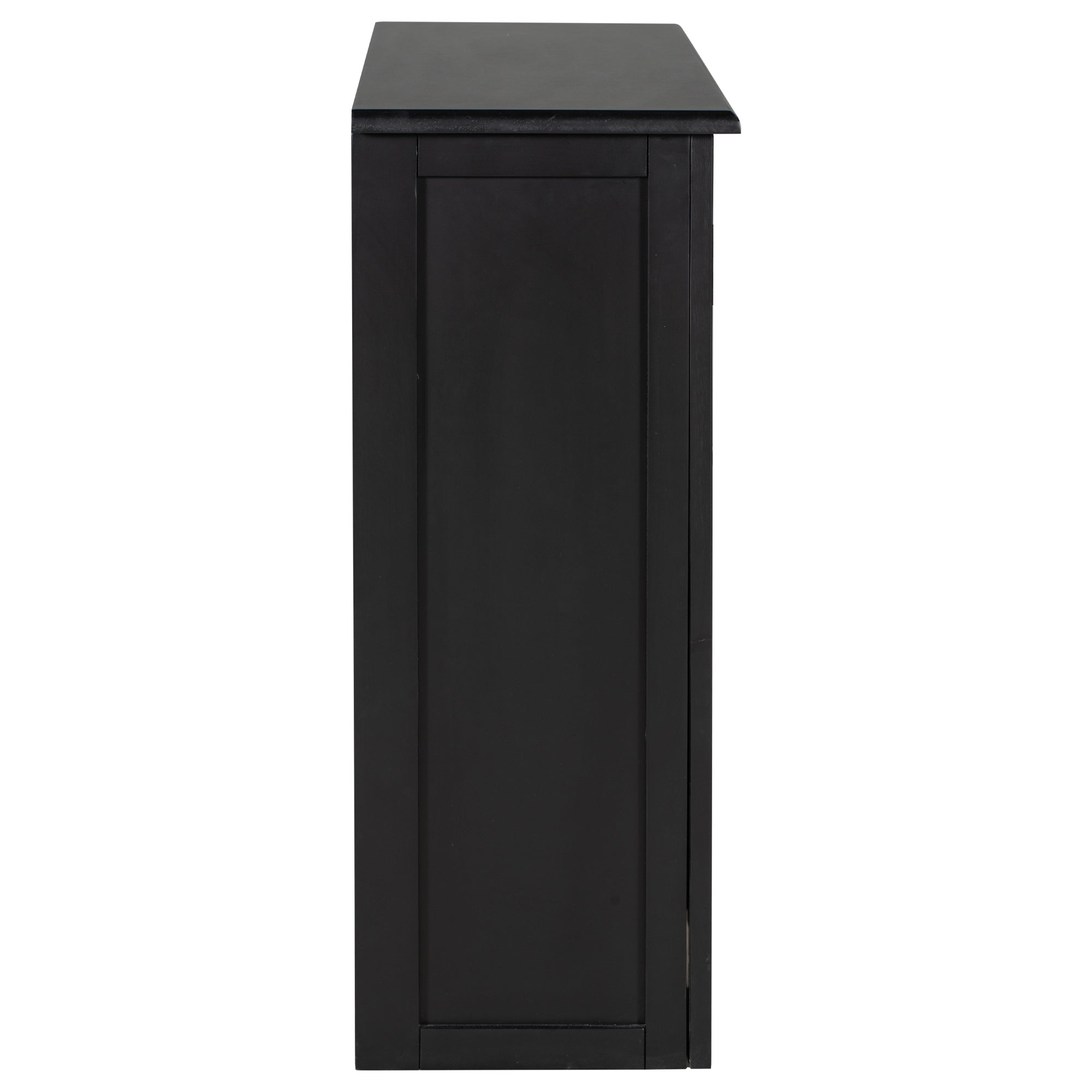 Wood Double Door Accent Cabinet with Adjustable Shelf