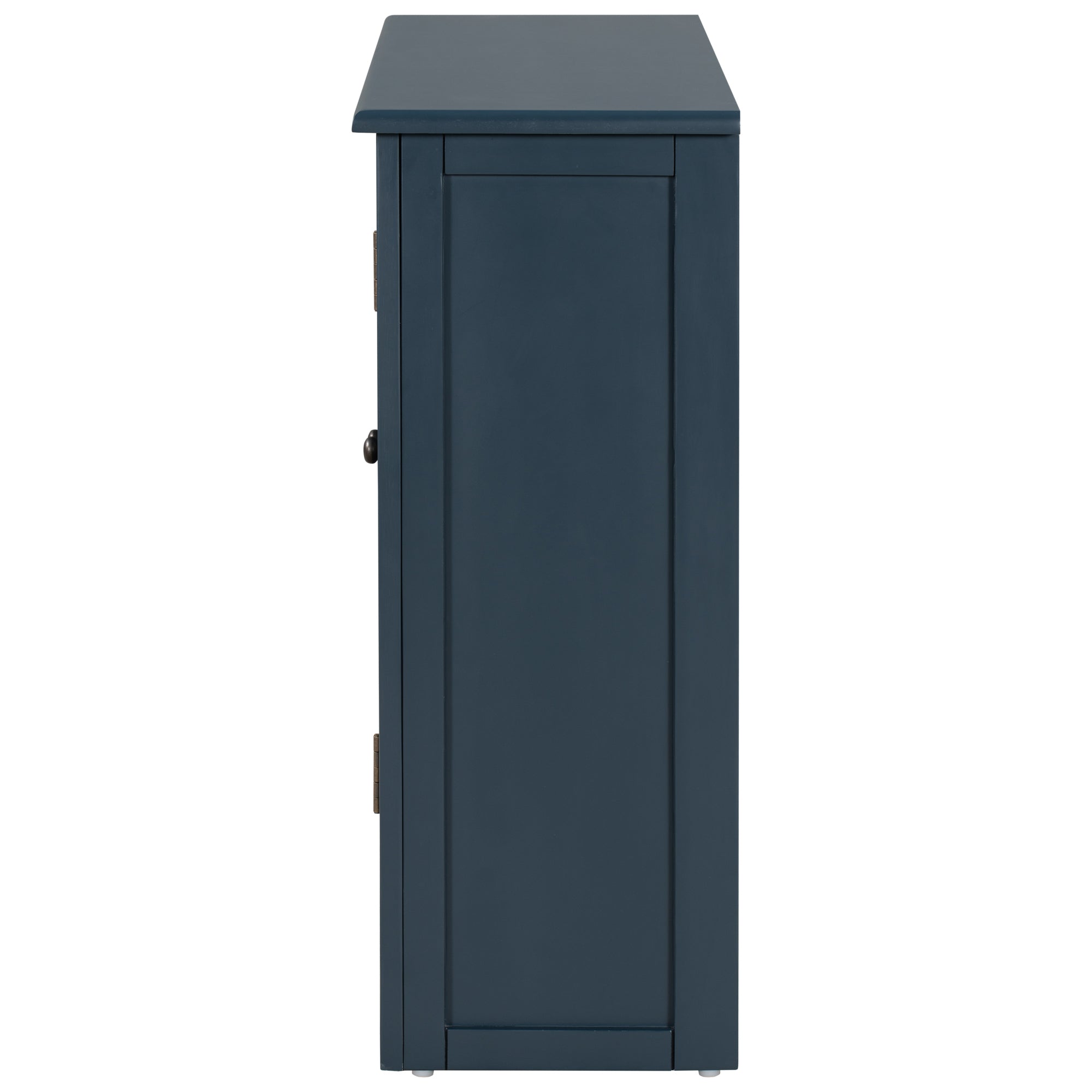 Wood Double Door Accent Cabinet with Adjustable Shelf