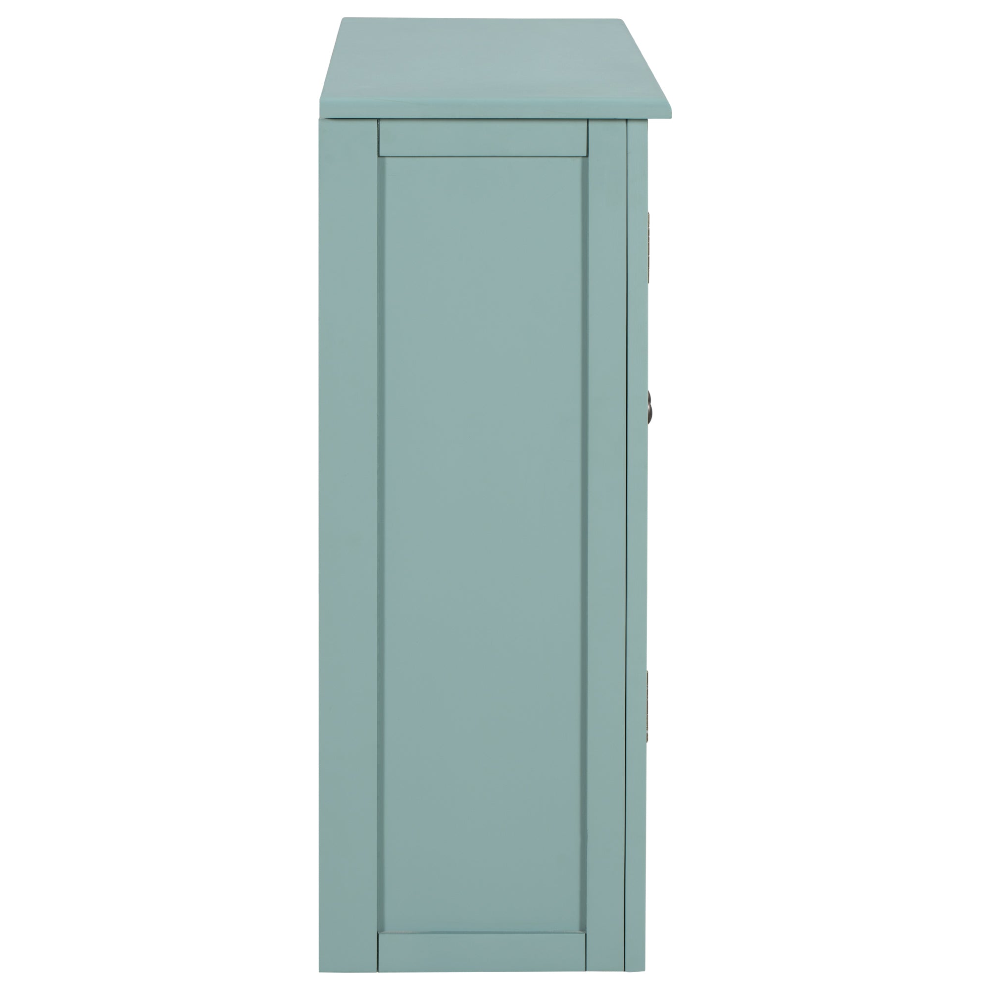 Wood Double Door Accent Cabinet with Adjustable Shelf