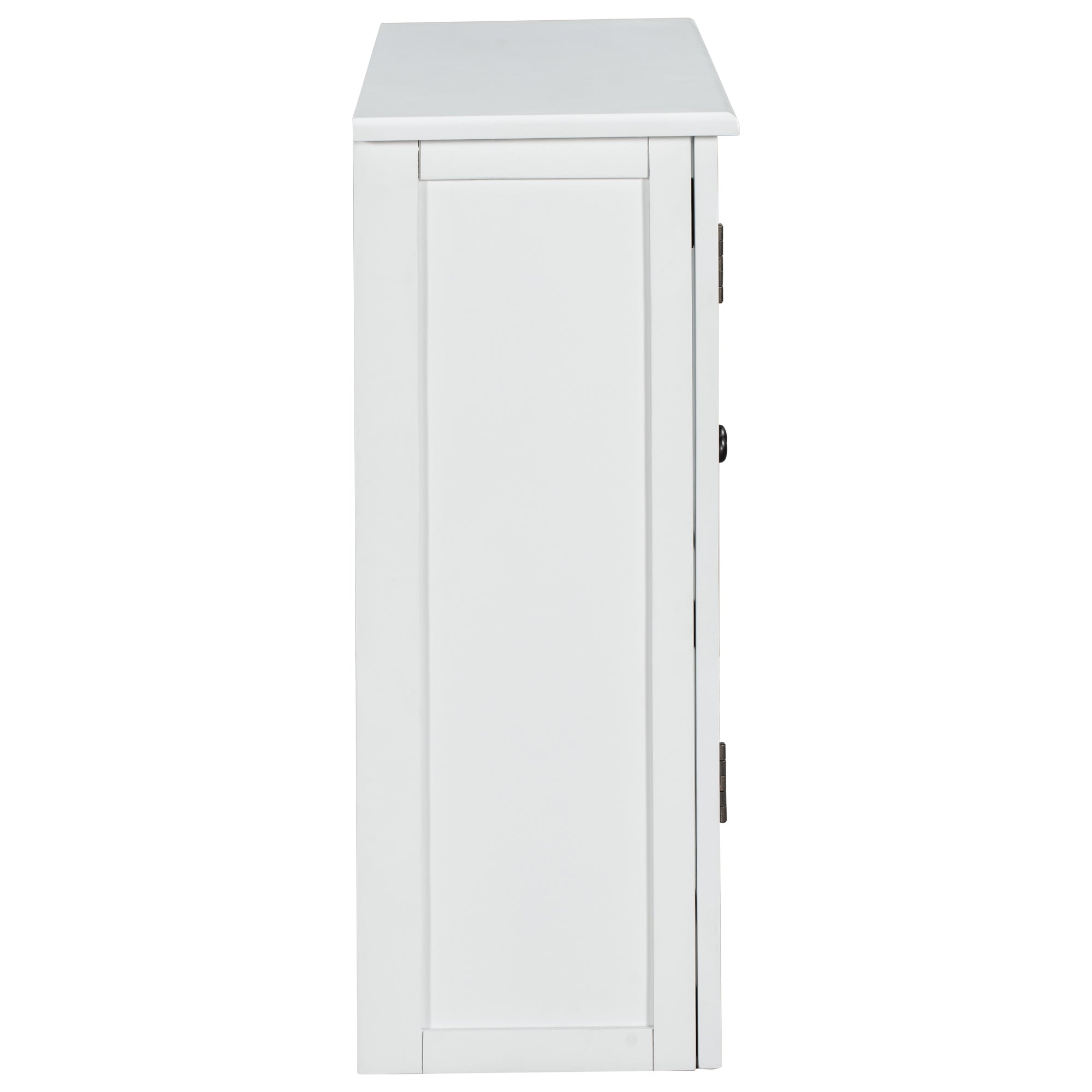 Wood Double Door Accent Cabinet with Adjustable Shelf