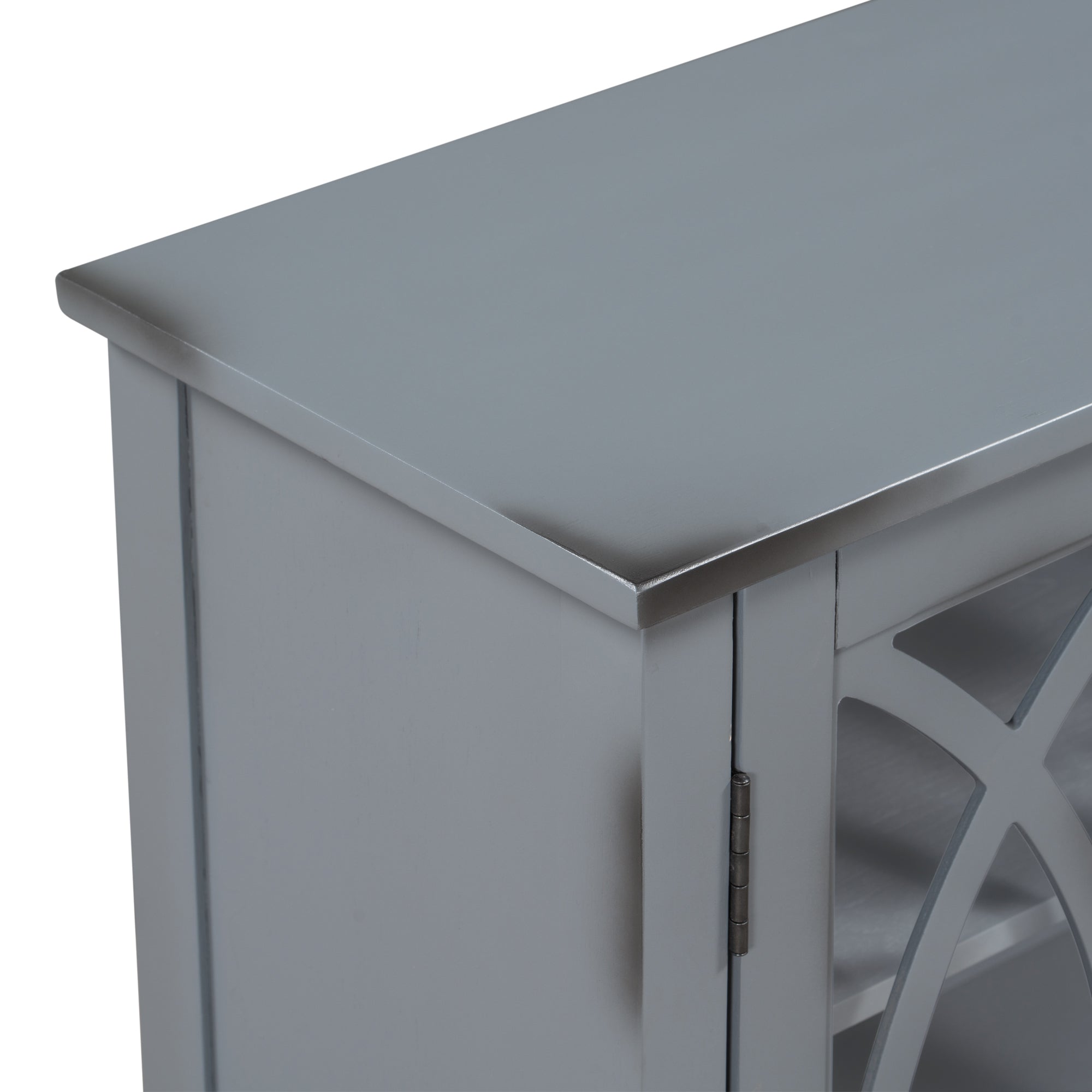 32" Wood 2-door Accent Storage Cabinet