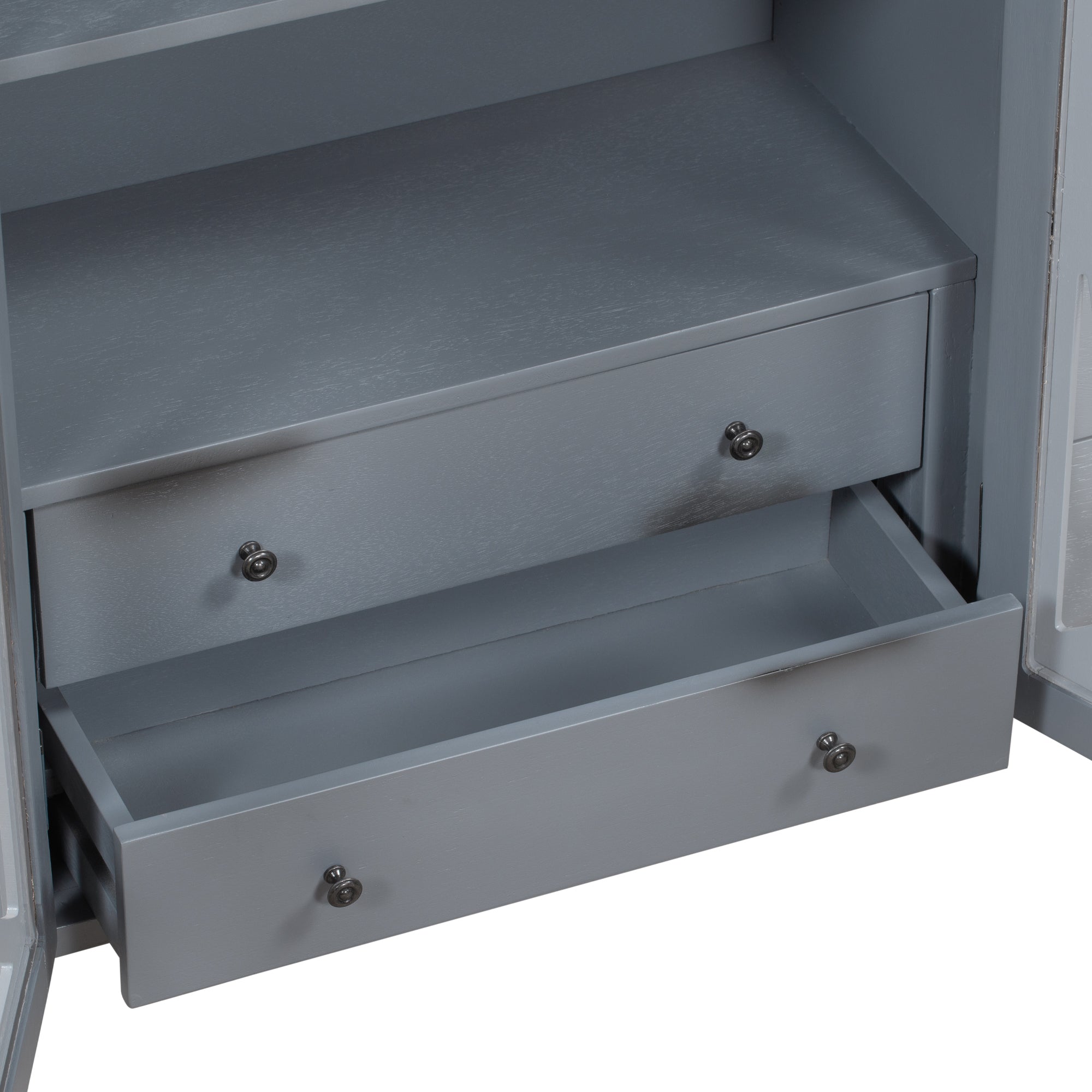 32" Wood 2-door Accent Storage Cabinet