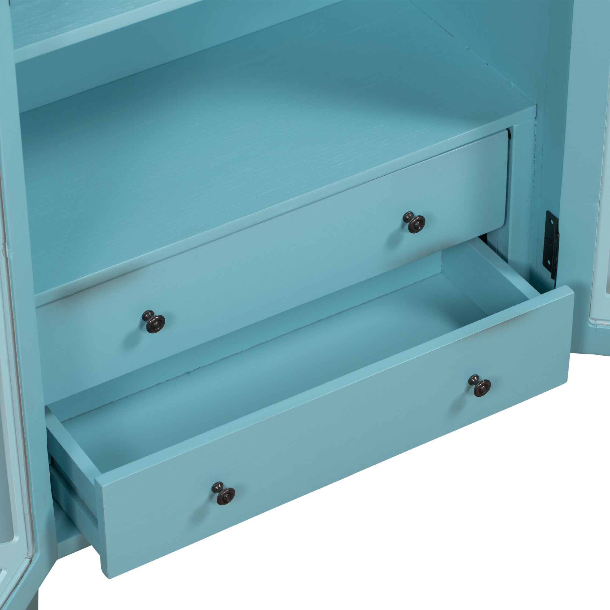 32" Wood 2-door Accent Storage Cabinet
