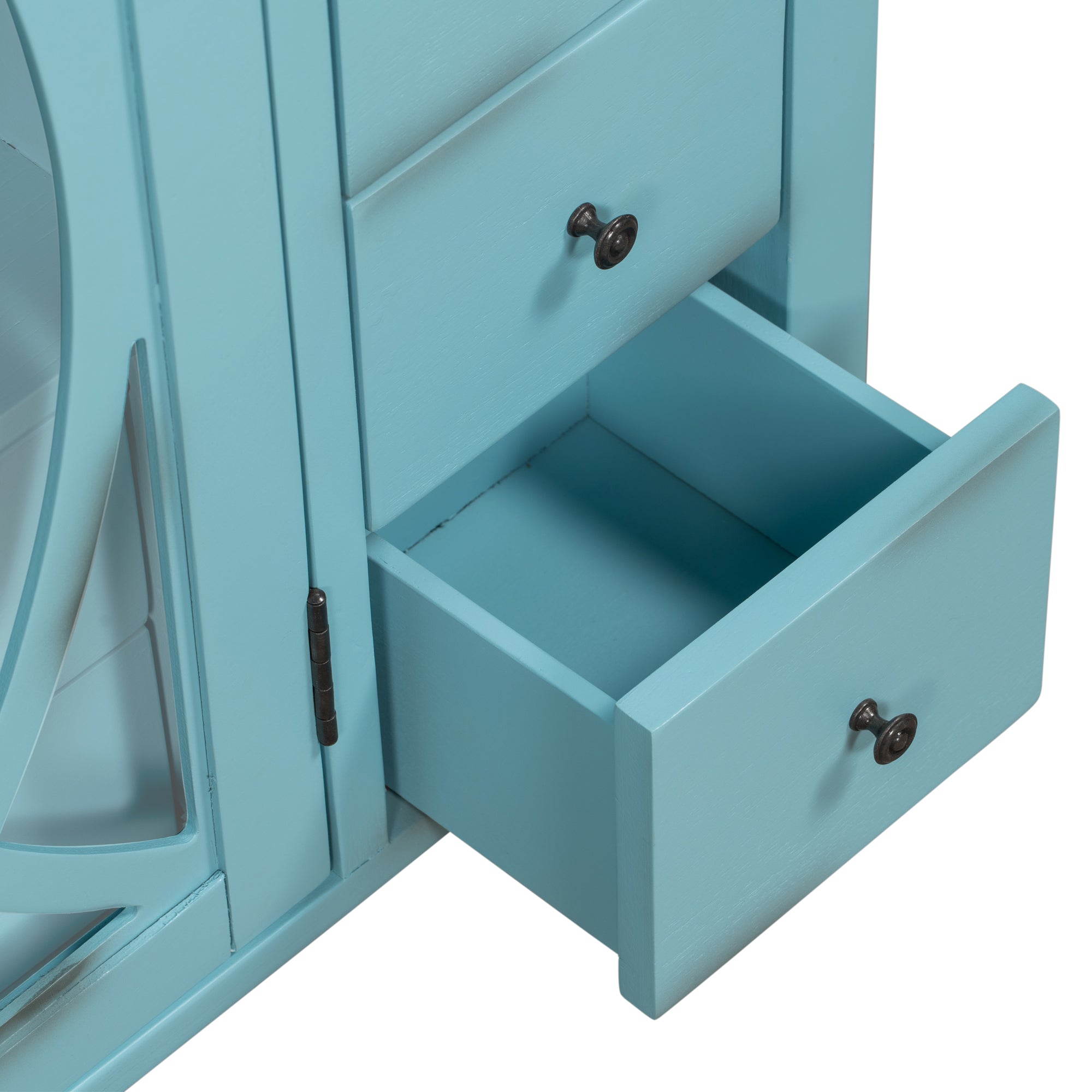 32" Wood 2-door Accent Storage Cabinet