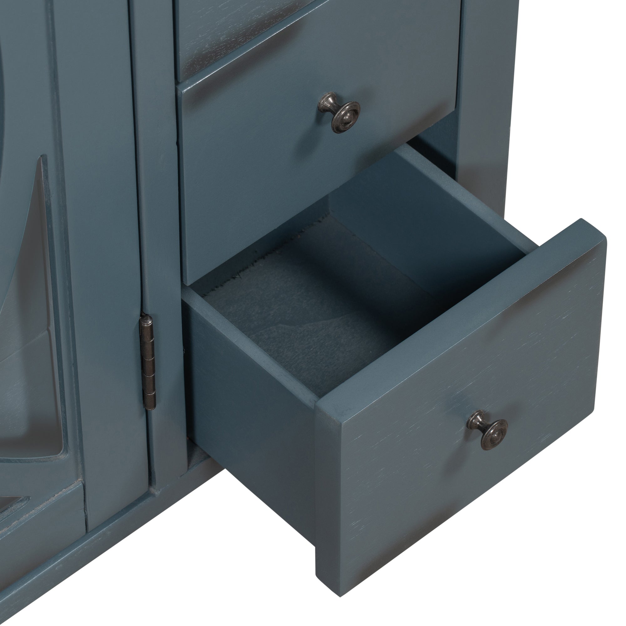 32" Wood 2-door Accent Storage Cabinet