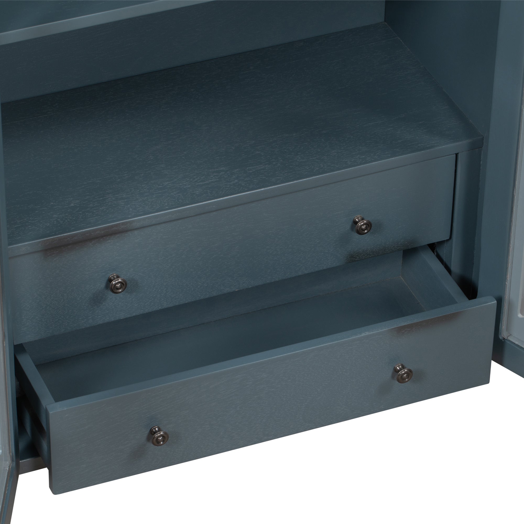 32" Wood 2-door Accent Storage Cabinet
