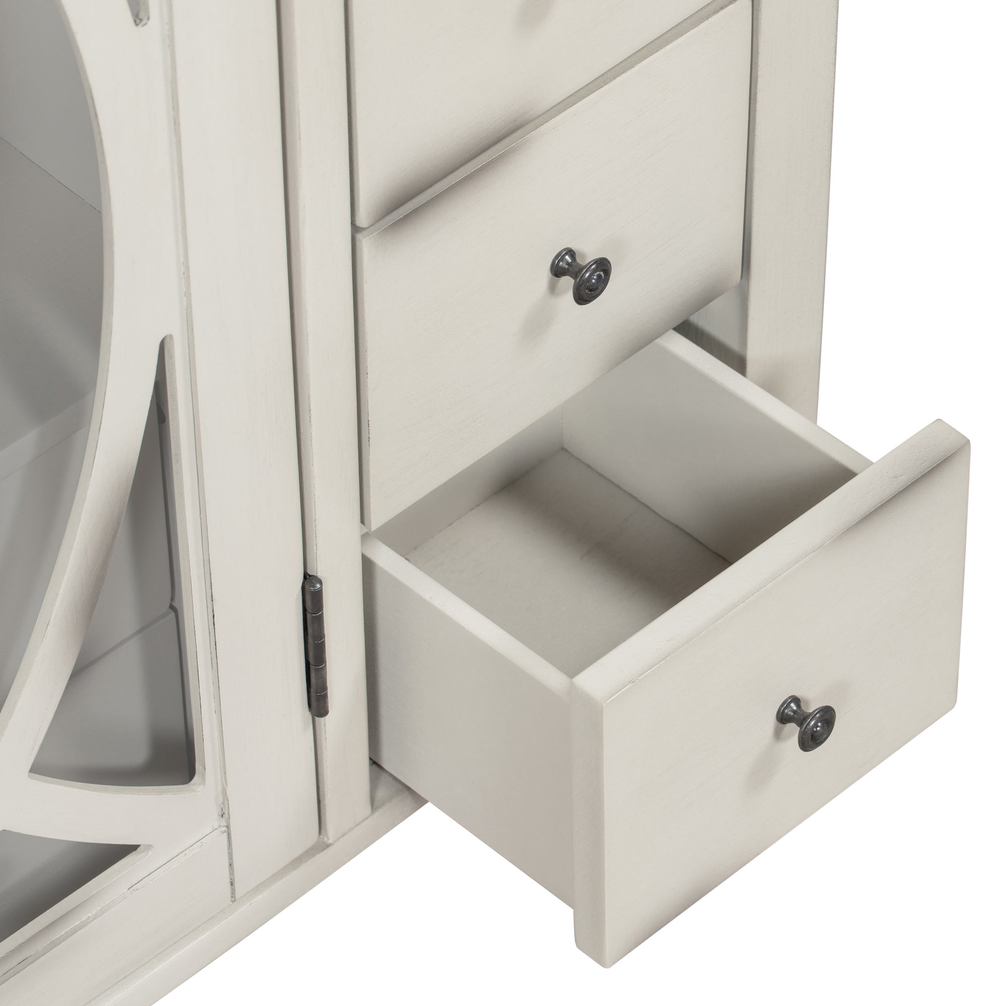 32" Wood 2-door Accent Storage Cabinet