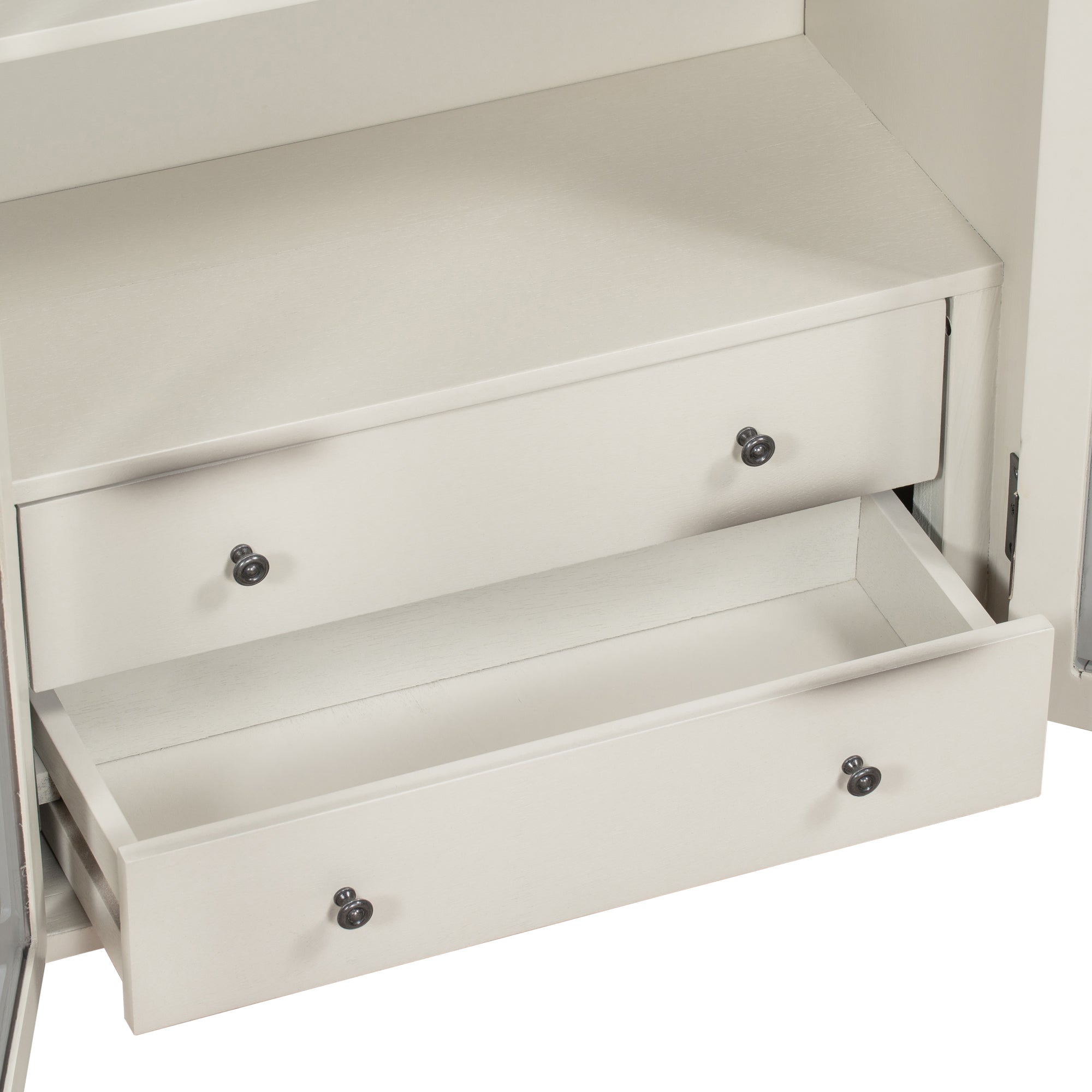 32" Wood 2-door Accent Storage Cabinet