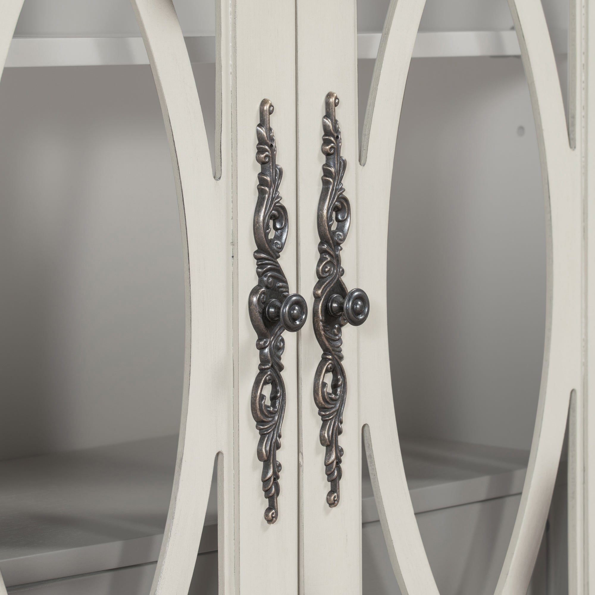 32" Wood 2-door Accent Storage Cabinet