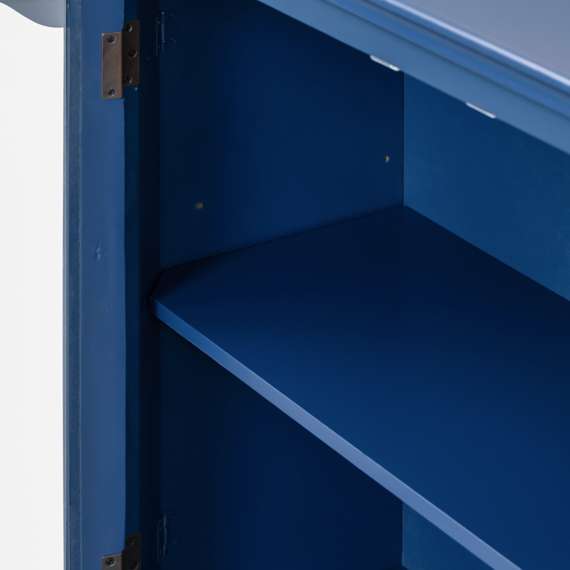 36" Tall Wood 2-door Accent Cabinet with Transparent Cabinet Doors