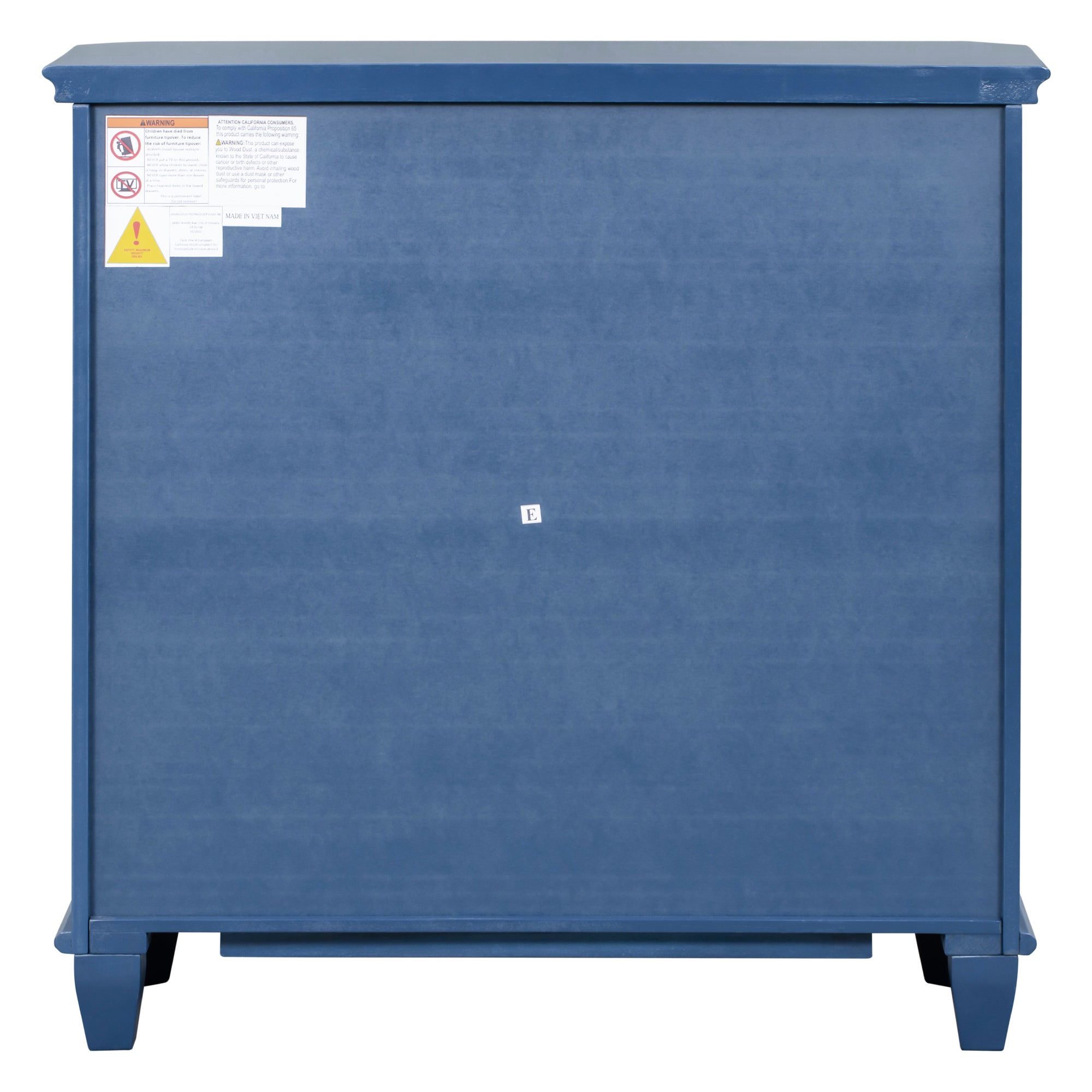 36" Tall Wood 2-door Accent Cabinet with Transparent Cabinet Doors