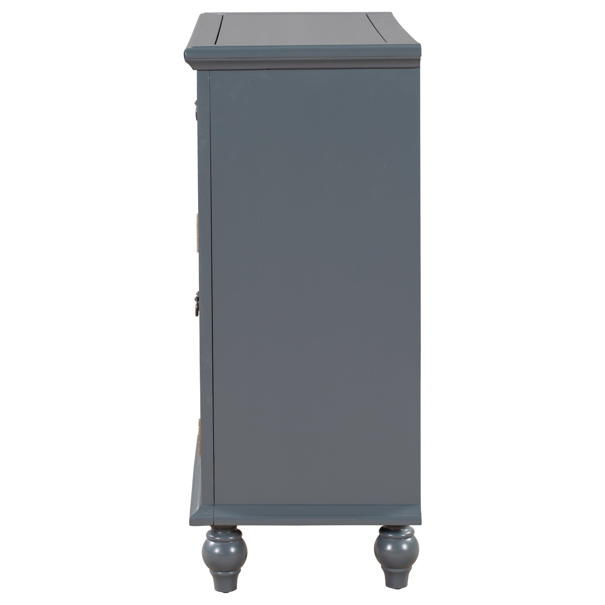 37" Tall Wood 2-door Accent Cabinet with 1 Drawer