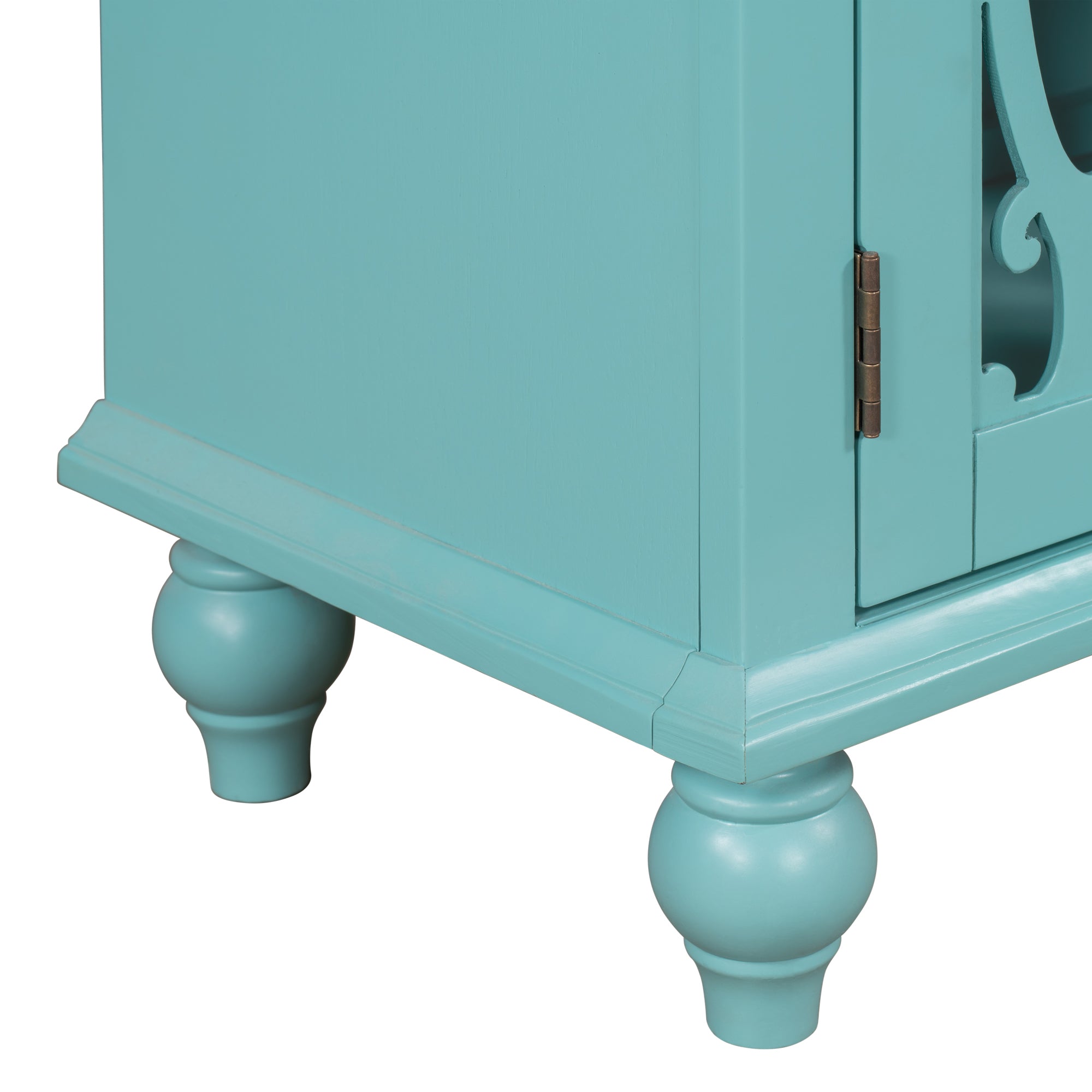 37" Tall Wood 2-door Accent Cabinet with 1 Drawer