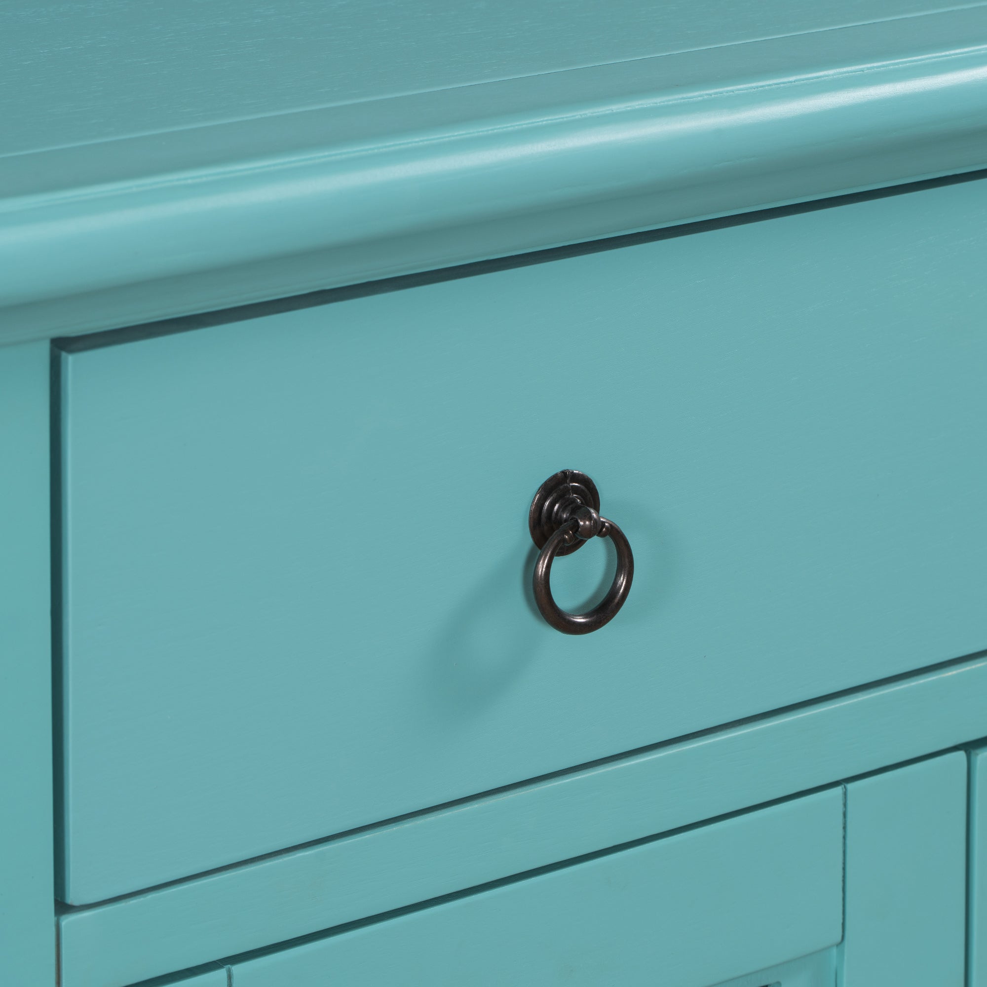 37" Tall Wood 2-door Accent Cabinet with 1 Drawer