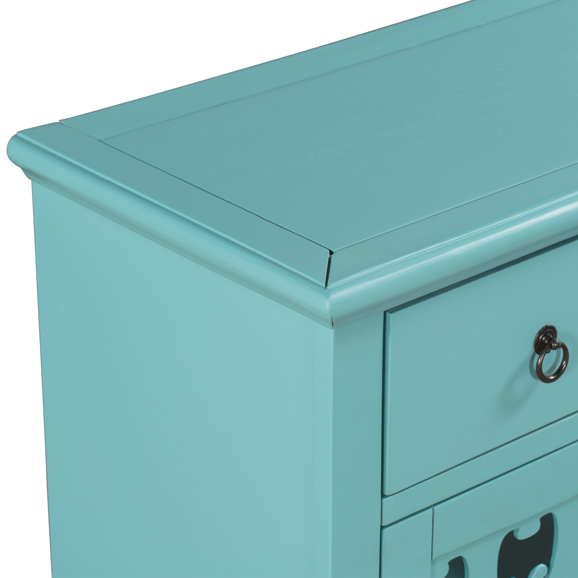 37" Tall Wood 2-door Accent Cabinet with 1 Drawer