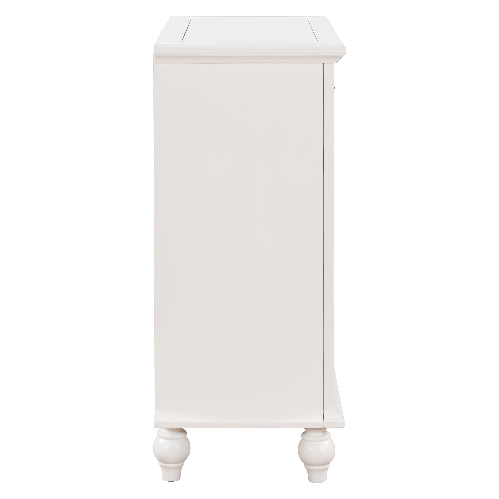 37" Tall Wood 2-door Accent Cabinet with 1 Drawer