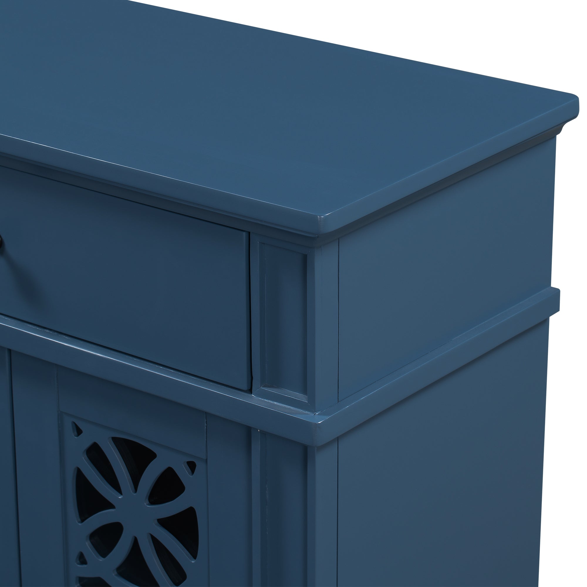 30" Tall Wood 2-door Accent Cabinet with 1 Drawer